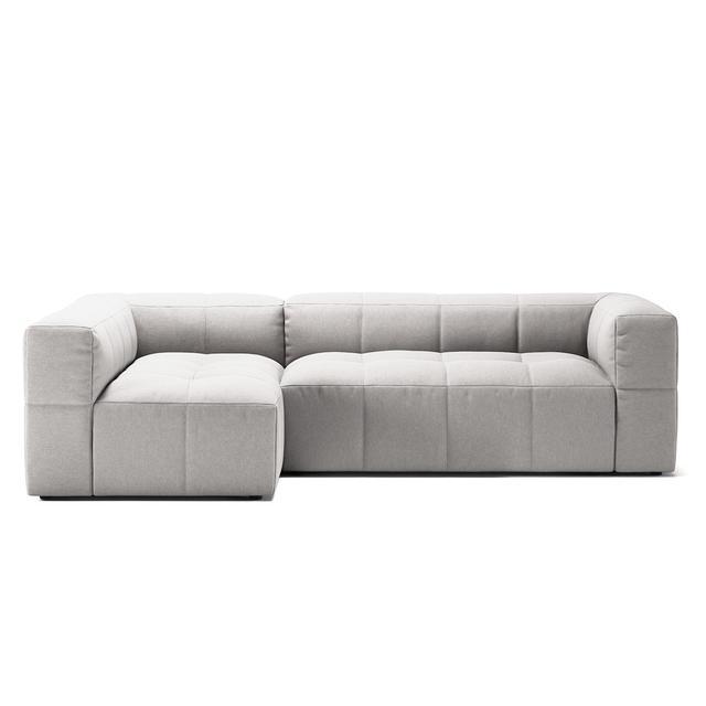 Decotique Mure 3-zitsbank met Divan Links Moonwhite