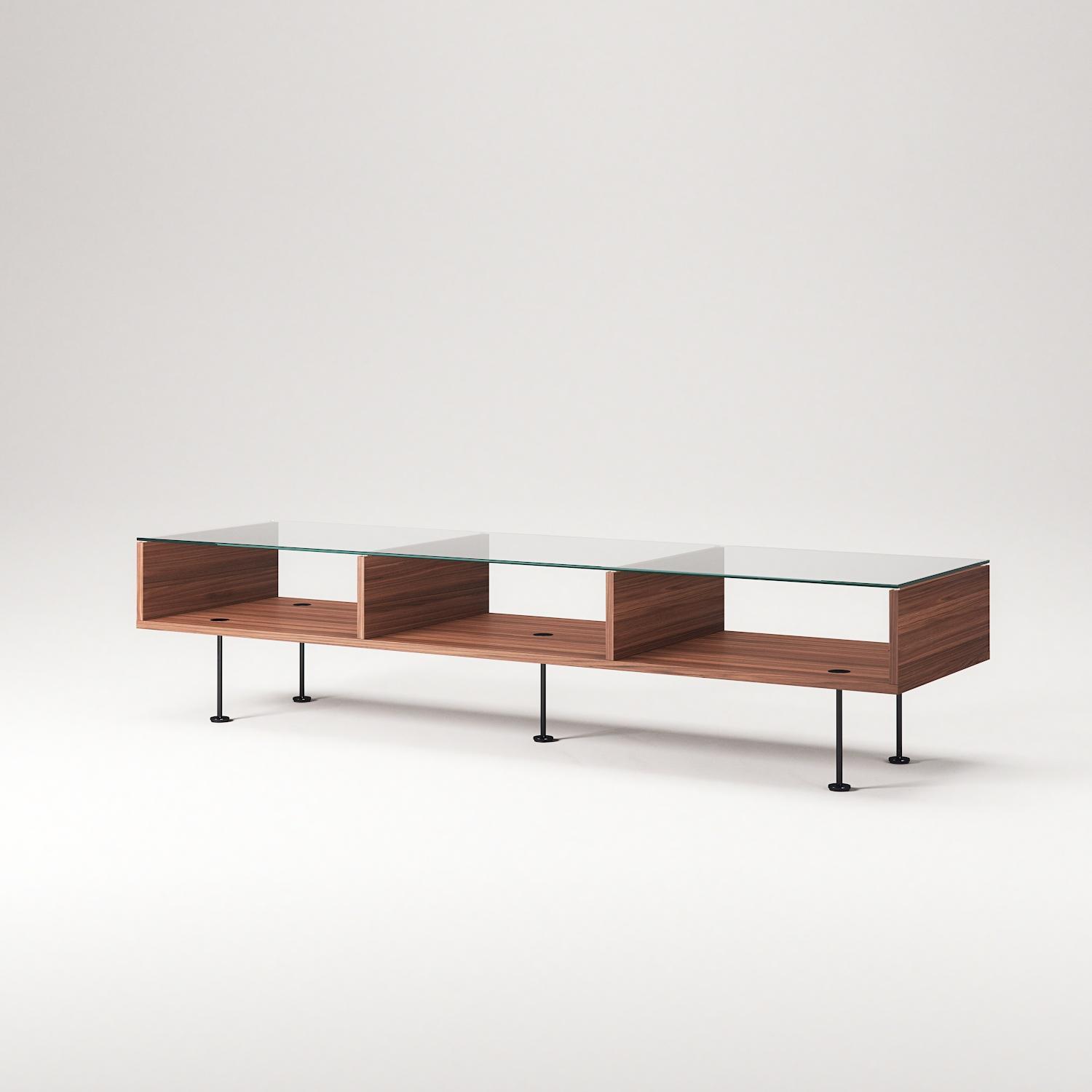 Decotique Vogue Sofabord 45x165 Valnød/Sort