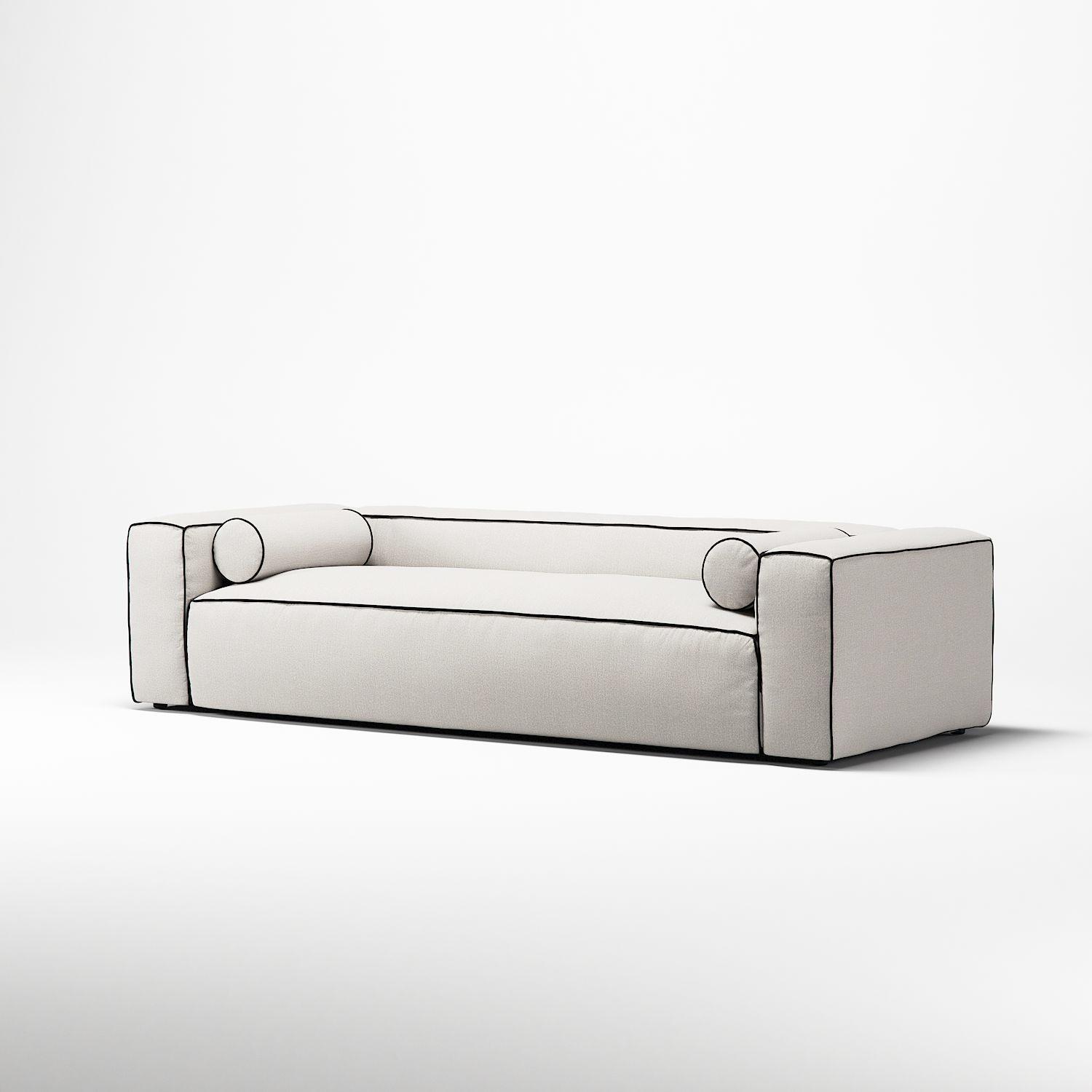 Decotique Gar 3-Personers Sofa Steam/Hvid/Grafitgrå