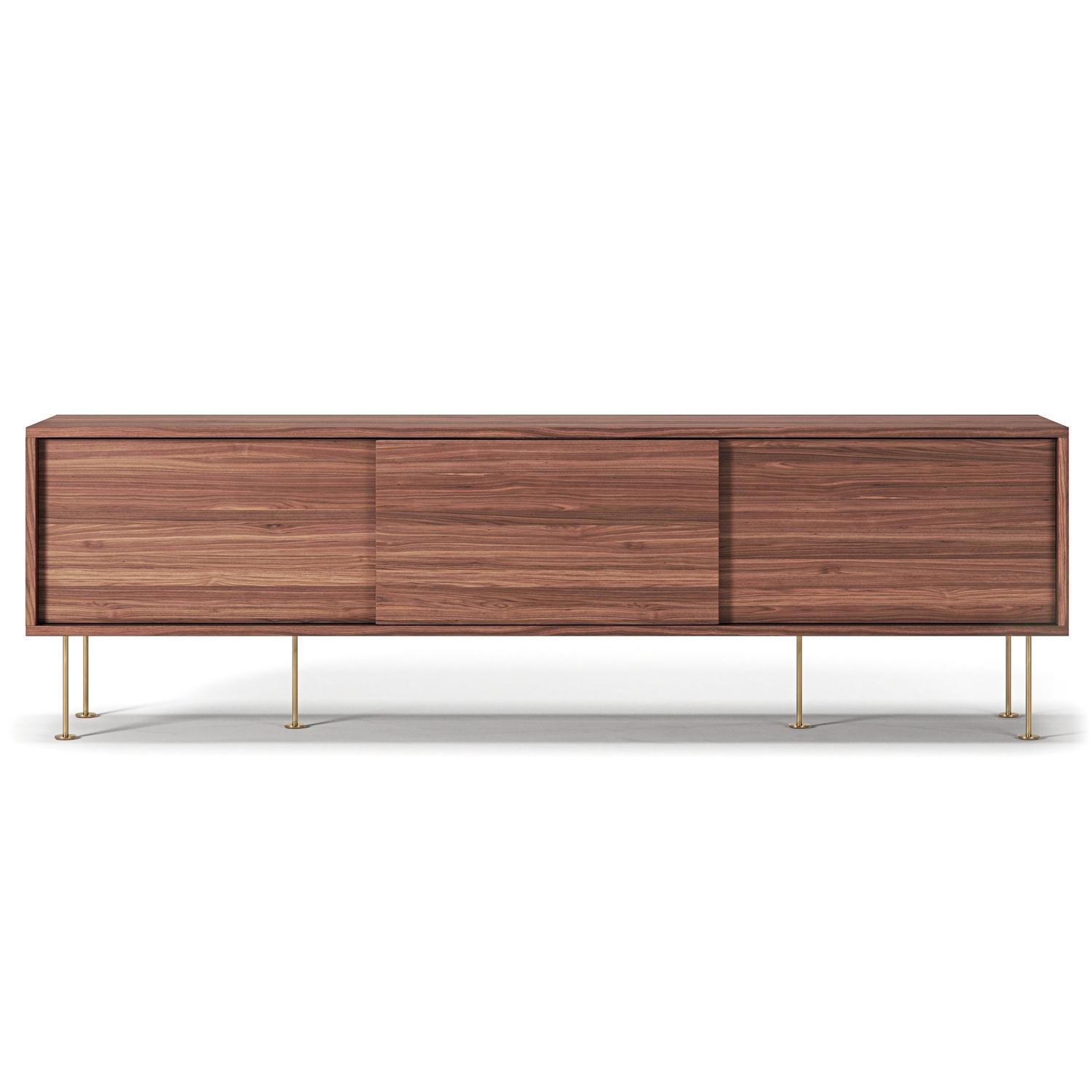 Mueble de TV Decotique Vogue con Patas de 180 cm en Nuez y Latón