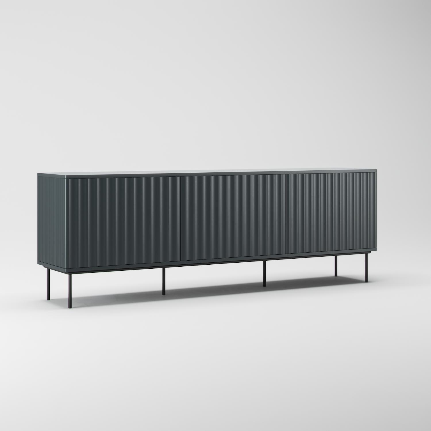 Decotique Wave TV Bænk 3D Grå