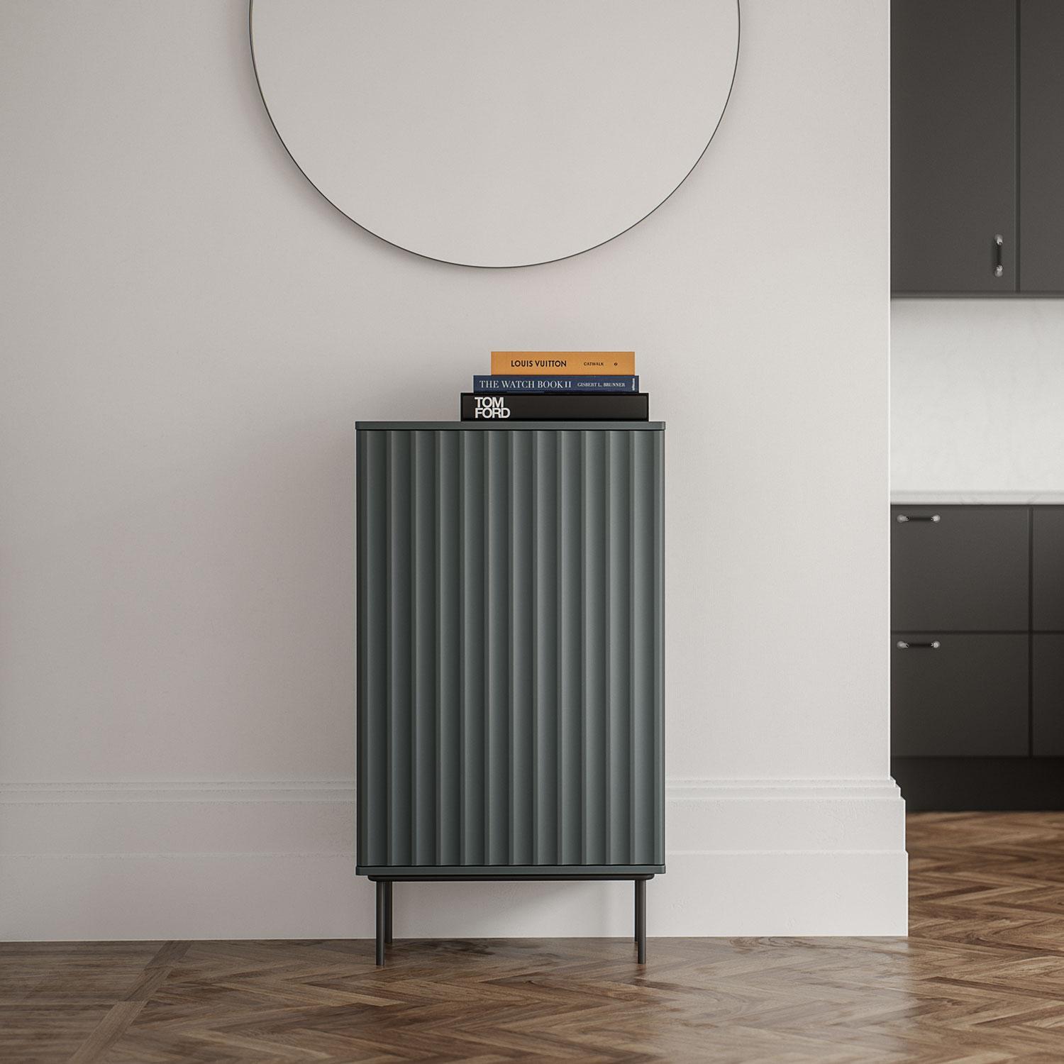 Decotique Wave Skab Med Dør Grå