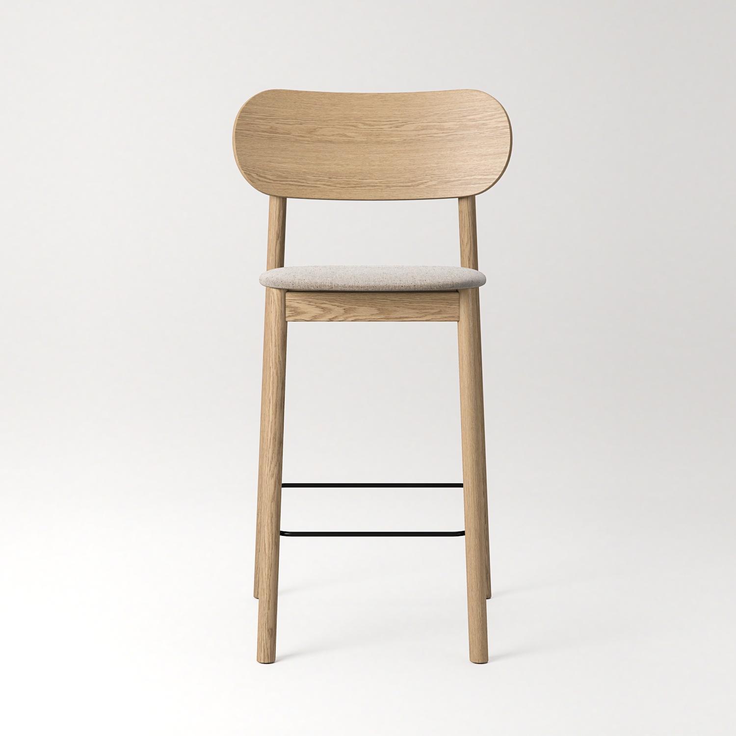 Decotique Elephant Barstol Naturligt Egetræ/Beige Breeze
