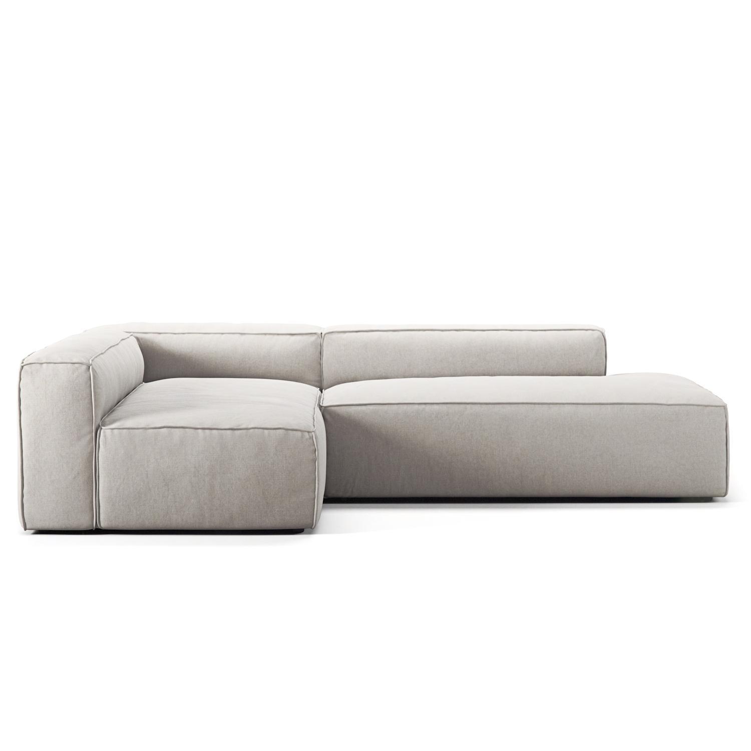 Decotique Grand 3-Personers Loungesofa Åben Ende Højre Moonwhite