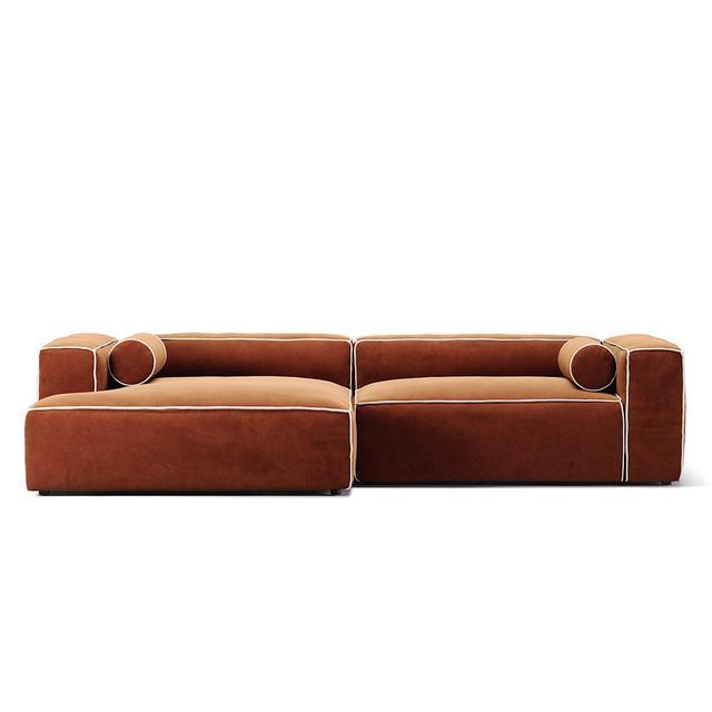 Decotique Grand Hue 3-personers Sofa Chaiselong Venstre Moonwhite/kobber