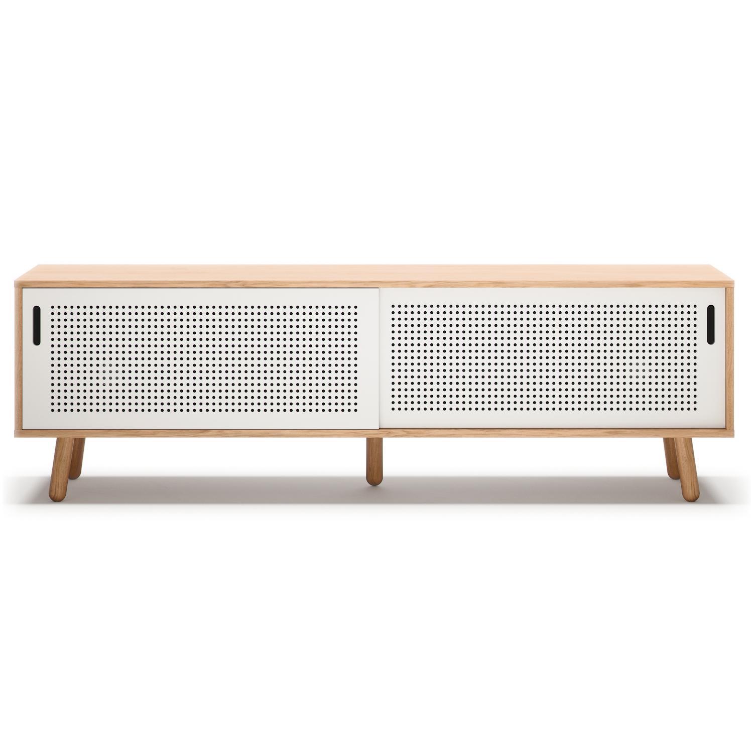 Department Ray TV Bænk 180 cm Eg/Hvid