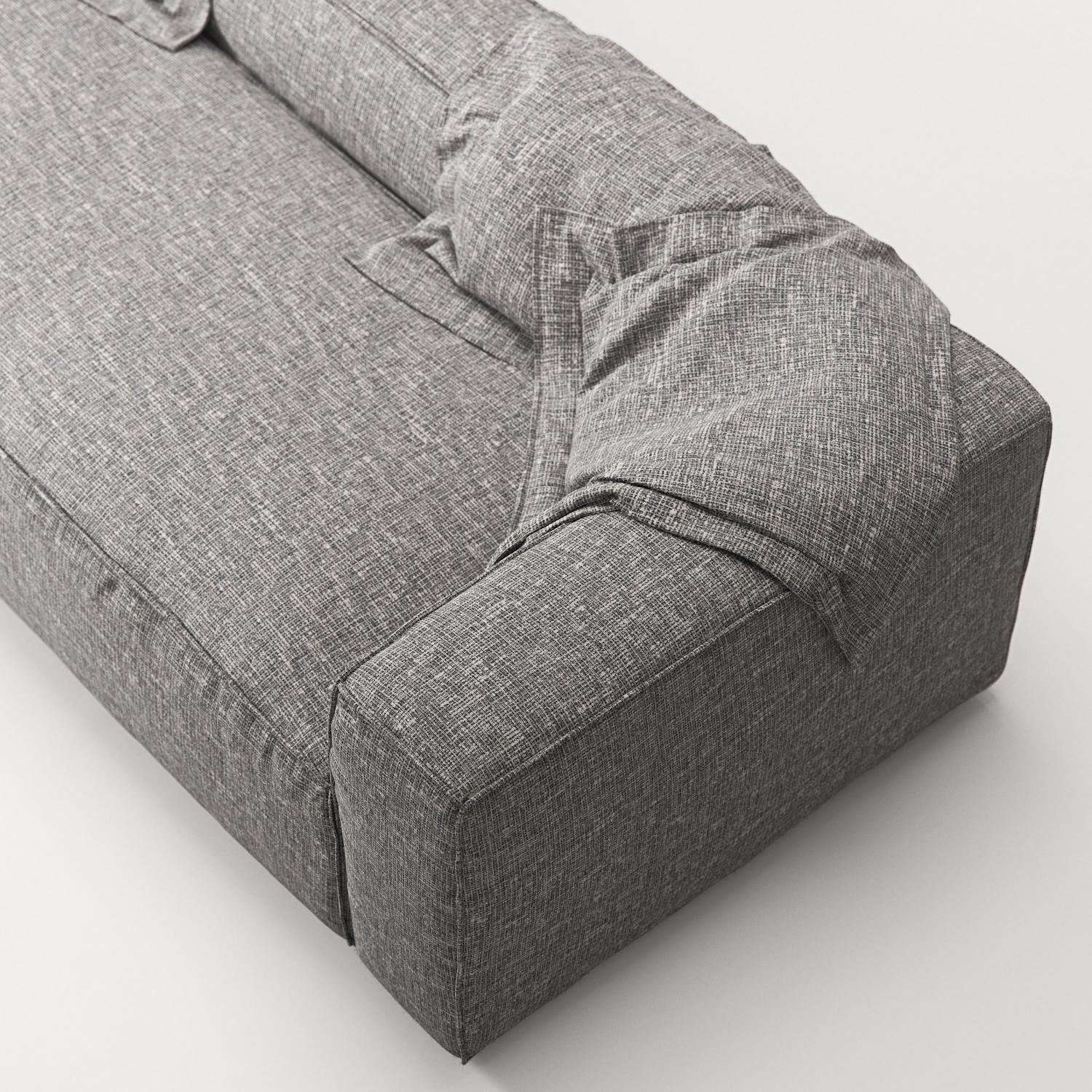 Decotique Grand 3-Personers Sofa Grå Marmor