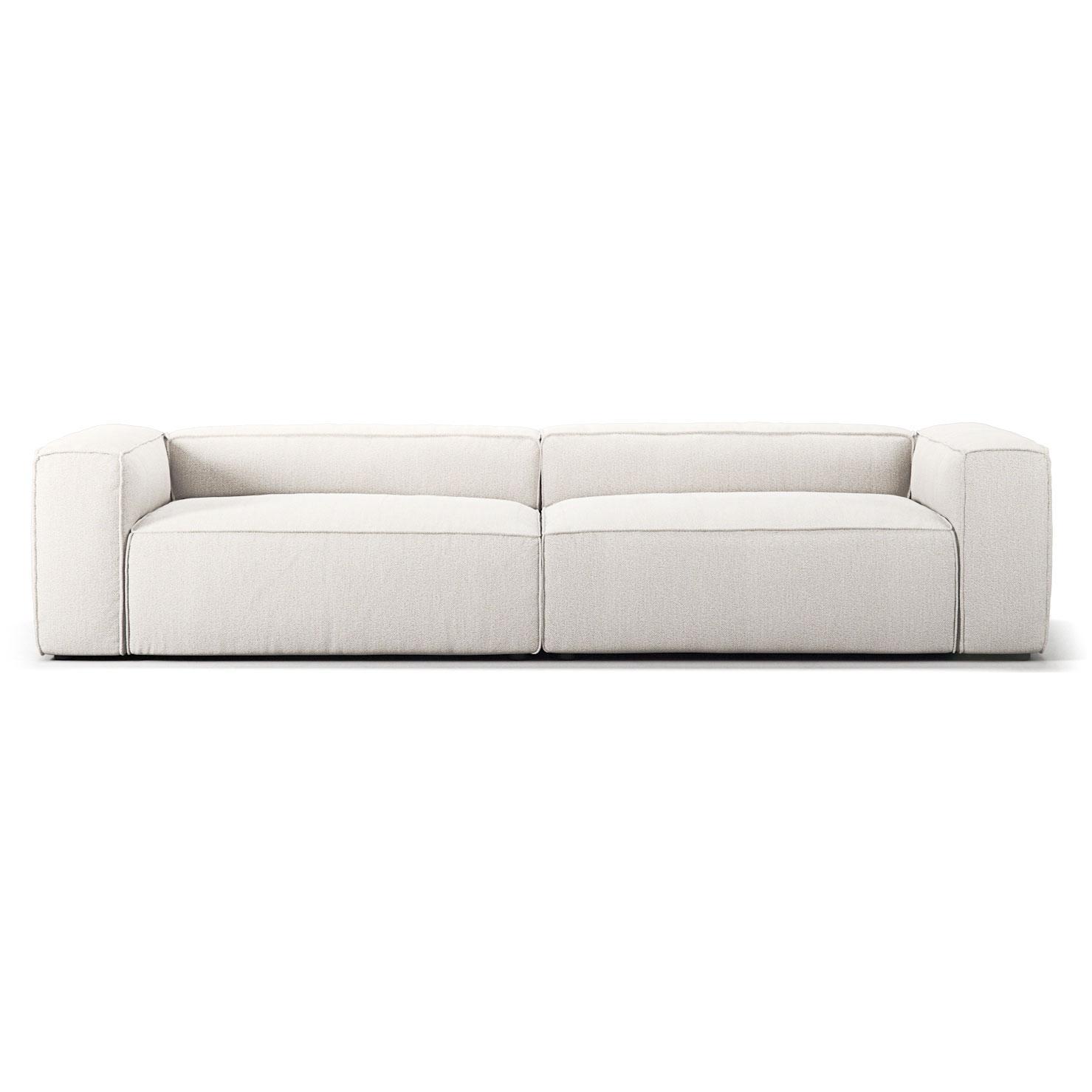 Decotique Grand 4-Personers Sofa Steam/Hvid