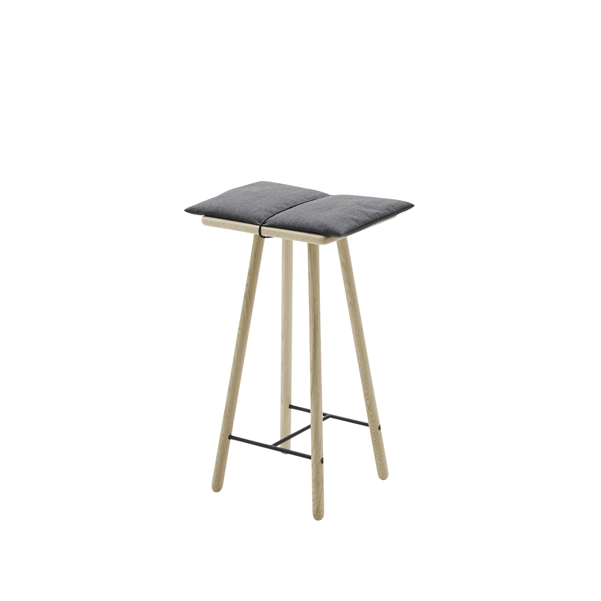 Fritz Hansen Colección Skagerak Georg Taburete de bar bajo roble/gris oscuro