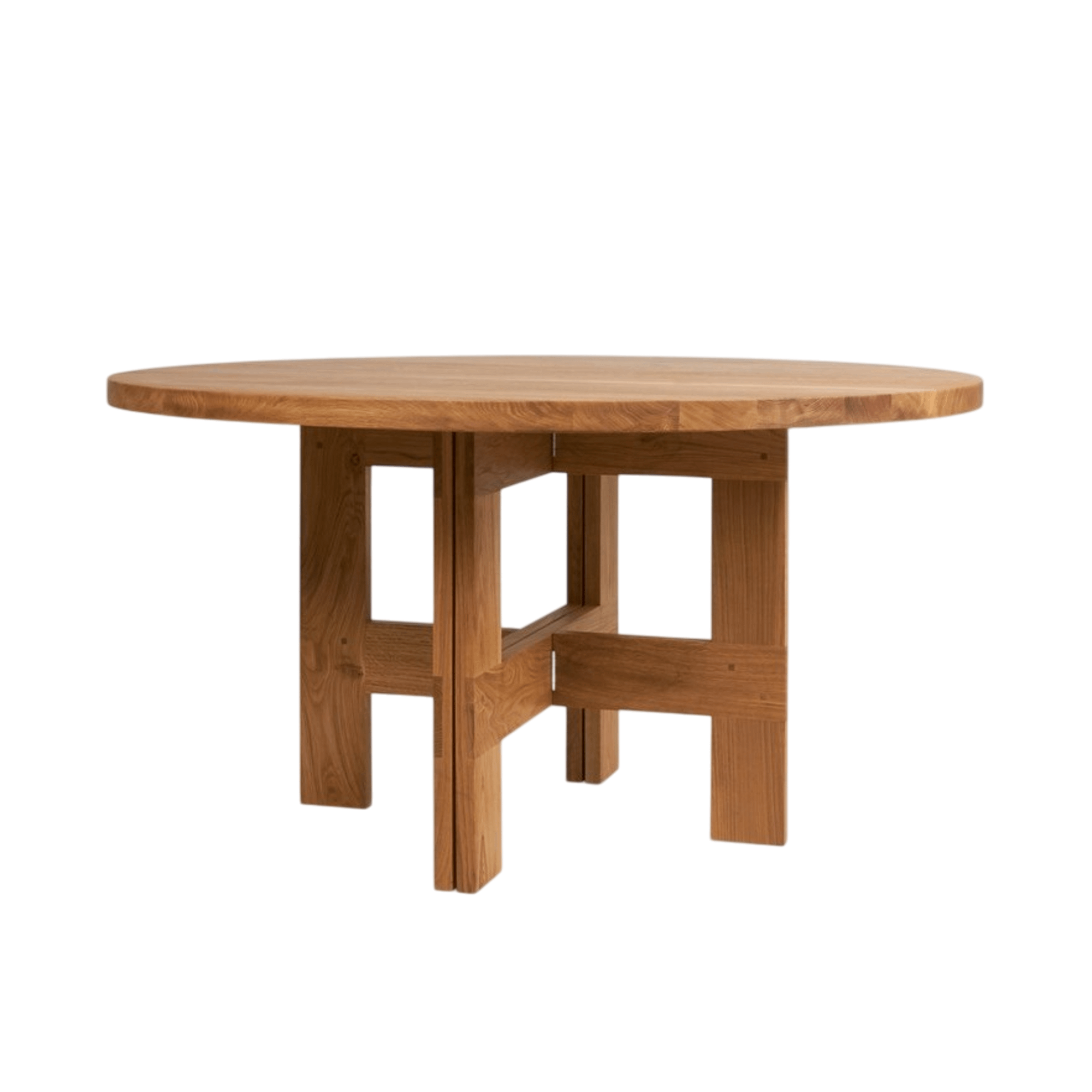 Frama Farmhouse Trestle Eettafel Ø140 Natuurlijk Eiken