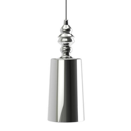 Lampadario Grande Karman in vetro Alibabaglass , Nickel 