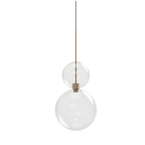 Trasparente Karman Opium 2 Lampadario/Alluminio/ Bronzo