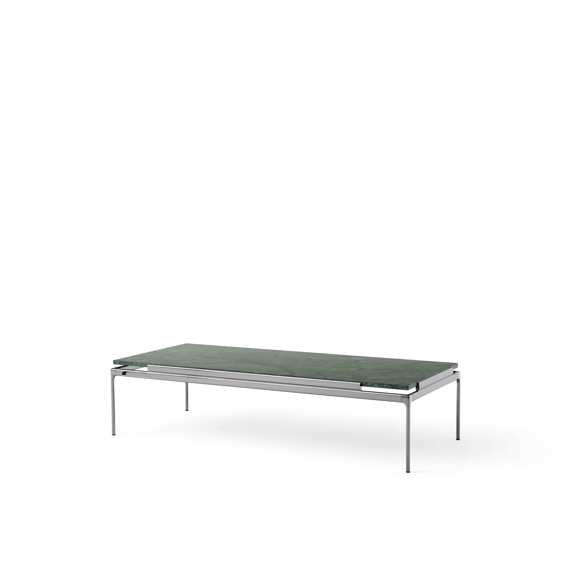 &Tradition Set LN12 Coffee Table Verde Guatemala/Dark Chrome