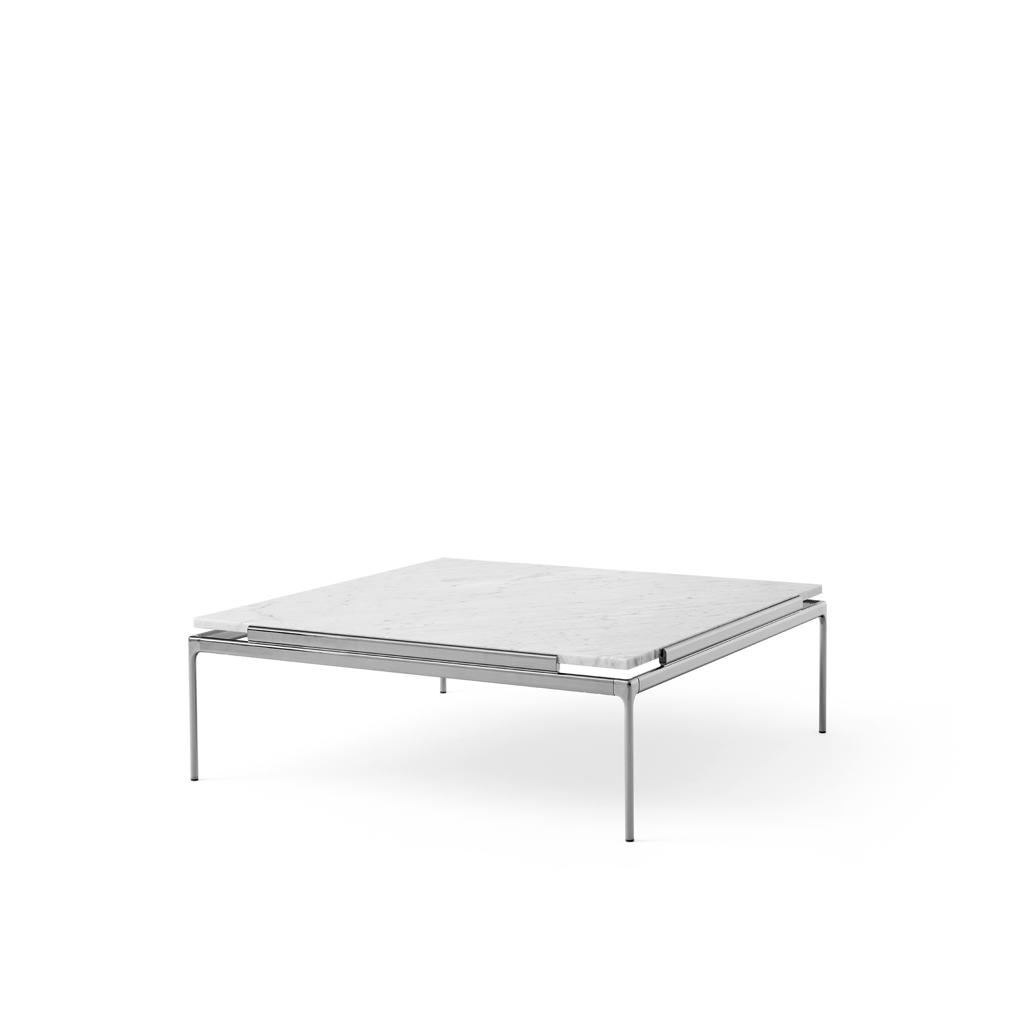 &Tradition Set LN13 Coffee Table Bianco Carrara/Dark Chrome