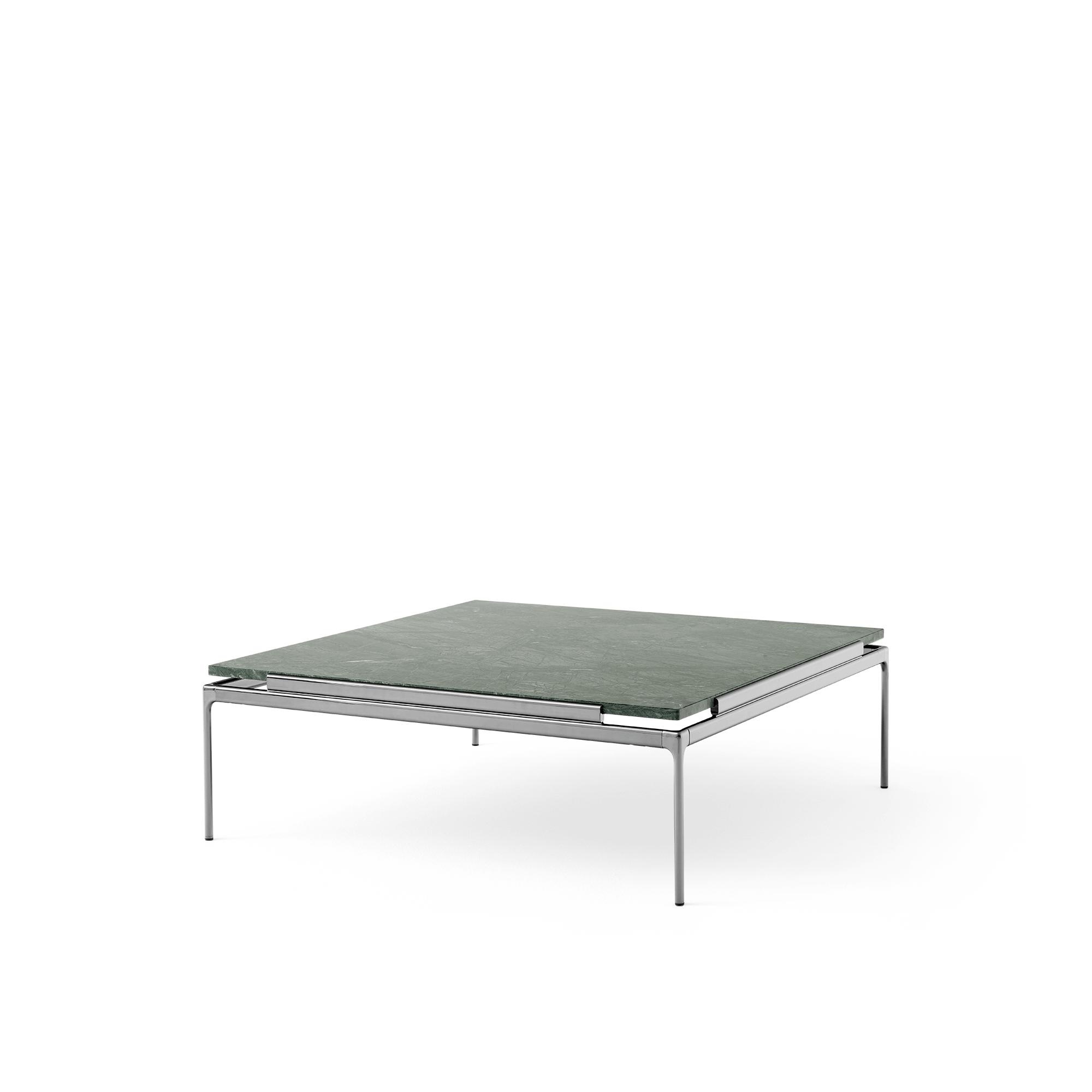 &Tradition Set LN13 Coffee Table Verde Guatemala/Dark Chrome