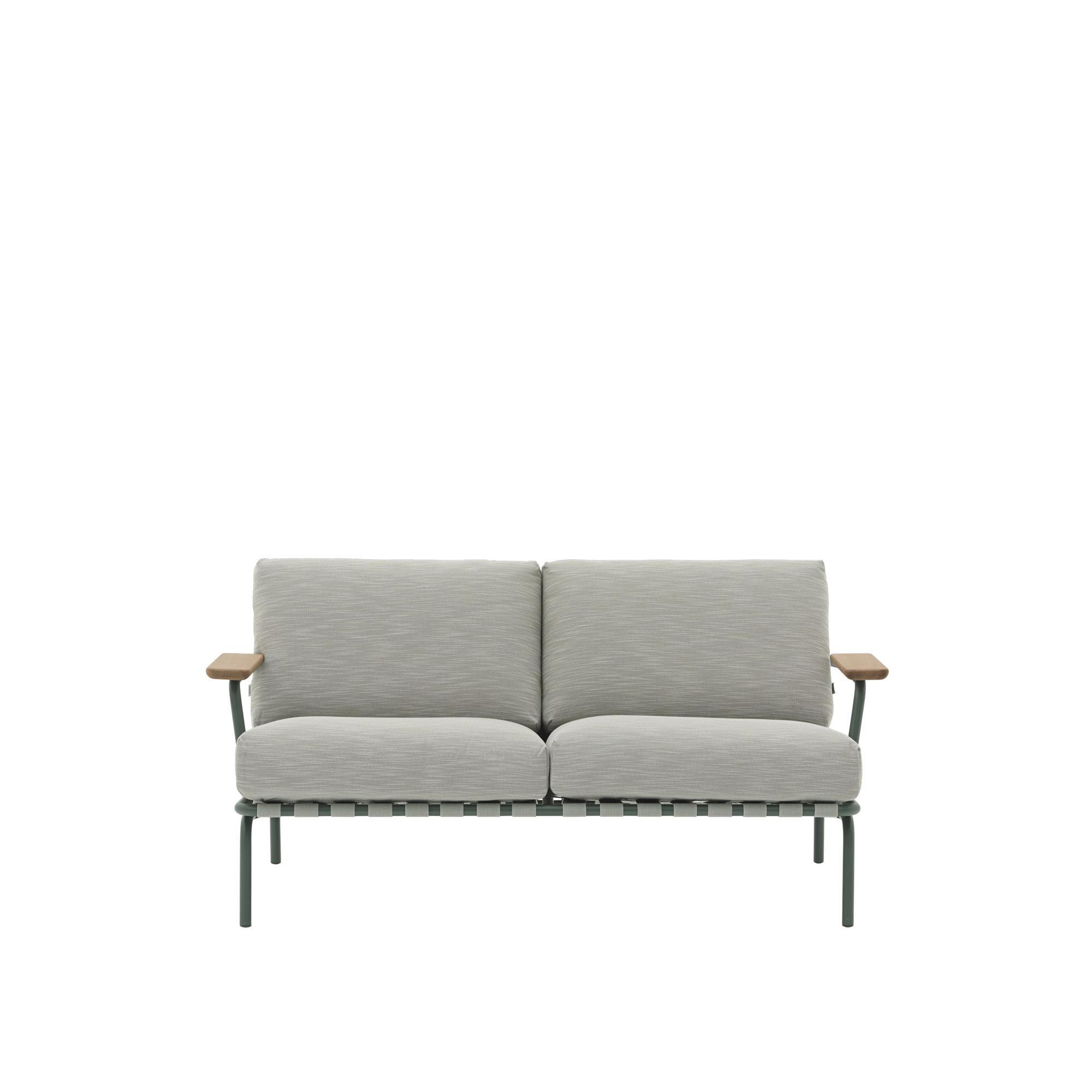 Muuto Settle Sofá Exterior De 2 Plazas Tejido Acanalado 2/ Verde oscuro