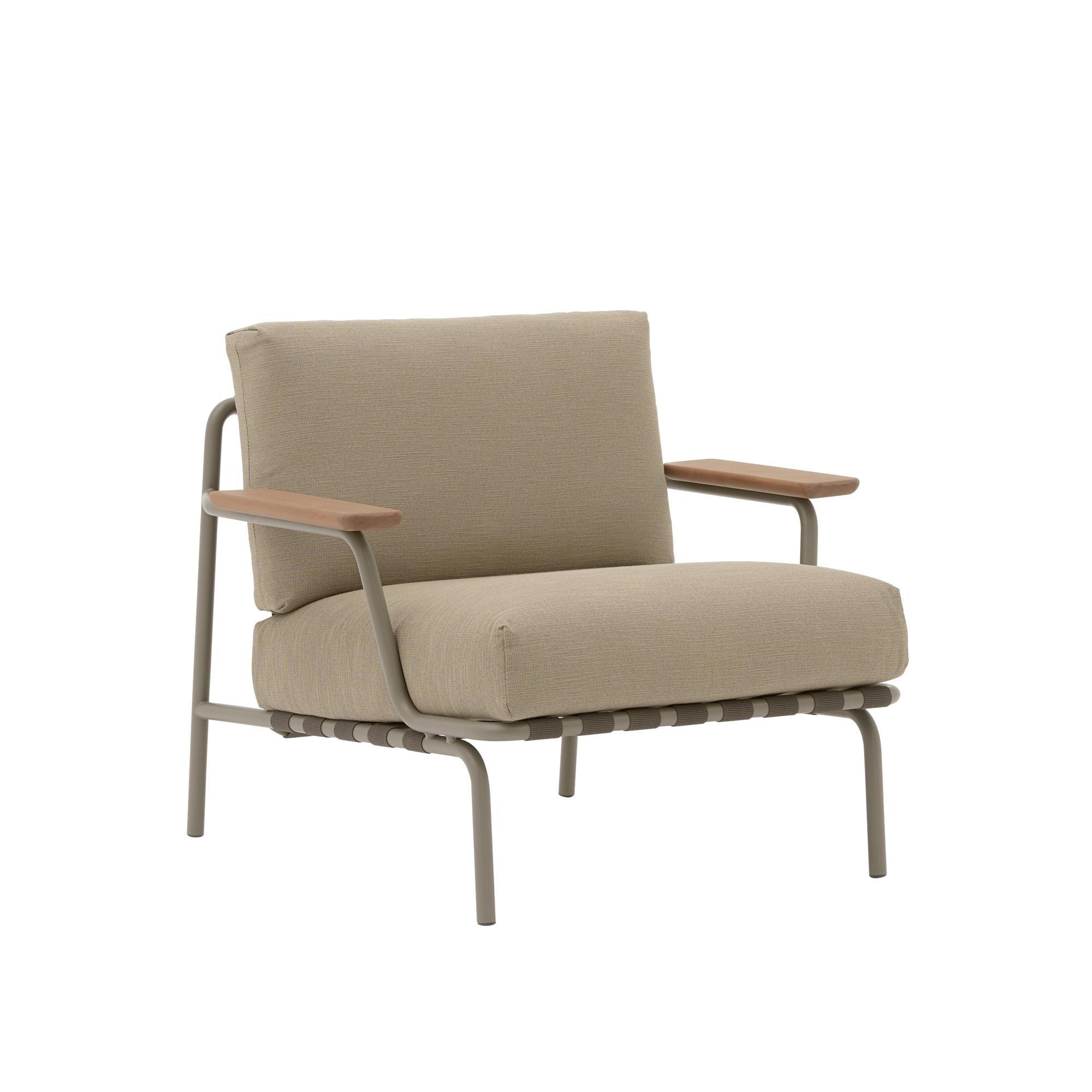 Muuto Settle Sillón Exterior Tejido Acanalado 5/Taupe