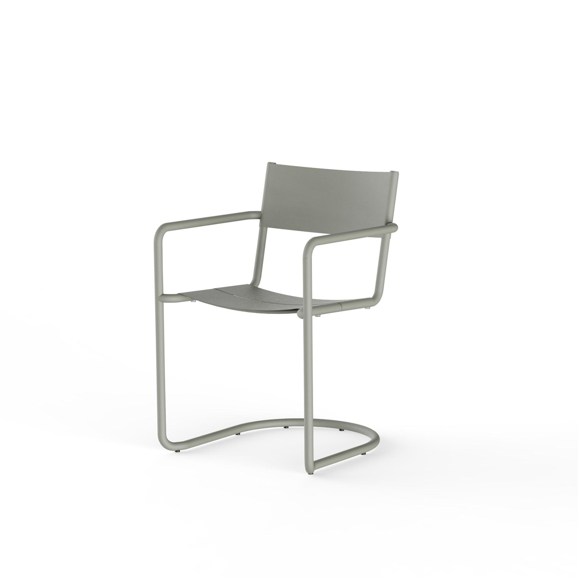 Silla de comedor NINE Sine con reposabrazos Gris