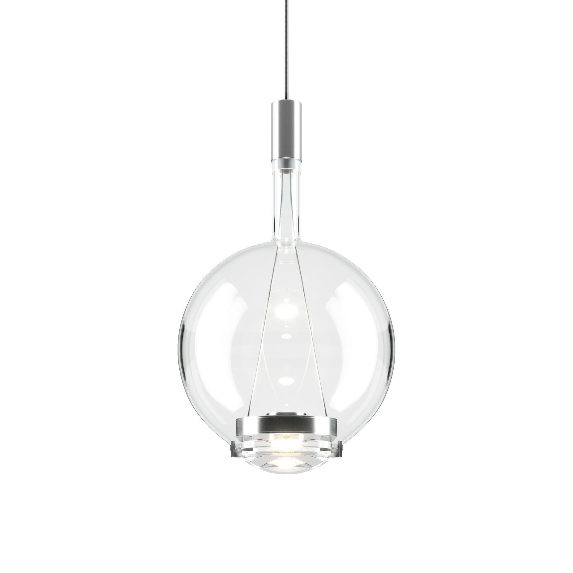 Lodes Sky-Fall Round Pendant Medium 2700K Clear/ Glass