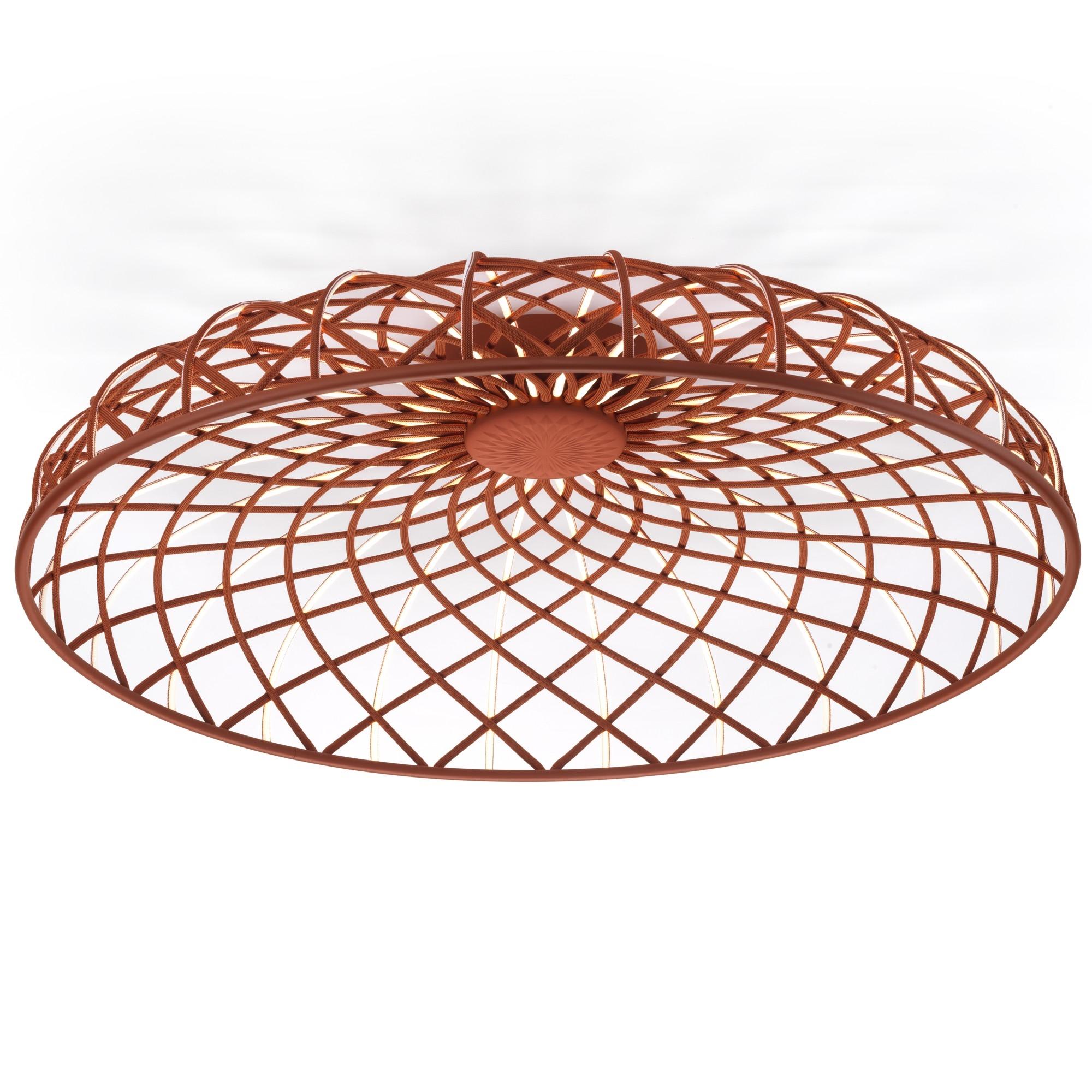 Flos Skynest C Ceiling Light Brick Red