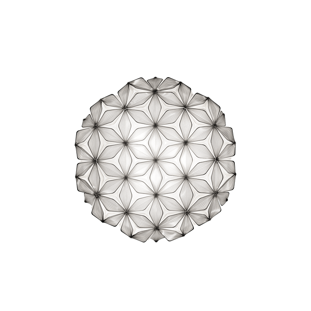 SLAMP C'Est La Vie Vägg-/ Taklampa Stor Svart