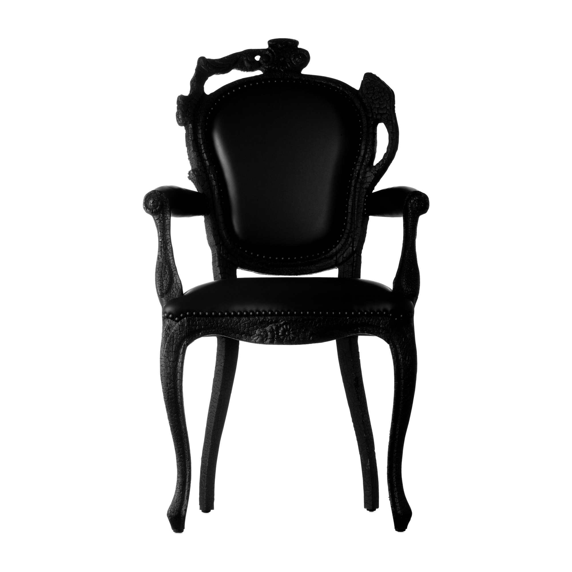 Moooi Smoke Dining Chair with Armrests Black