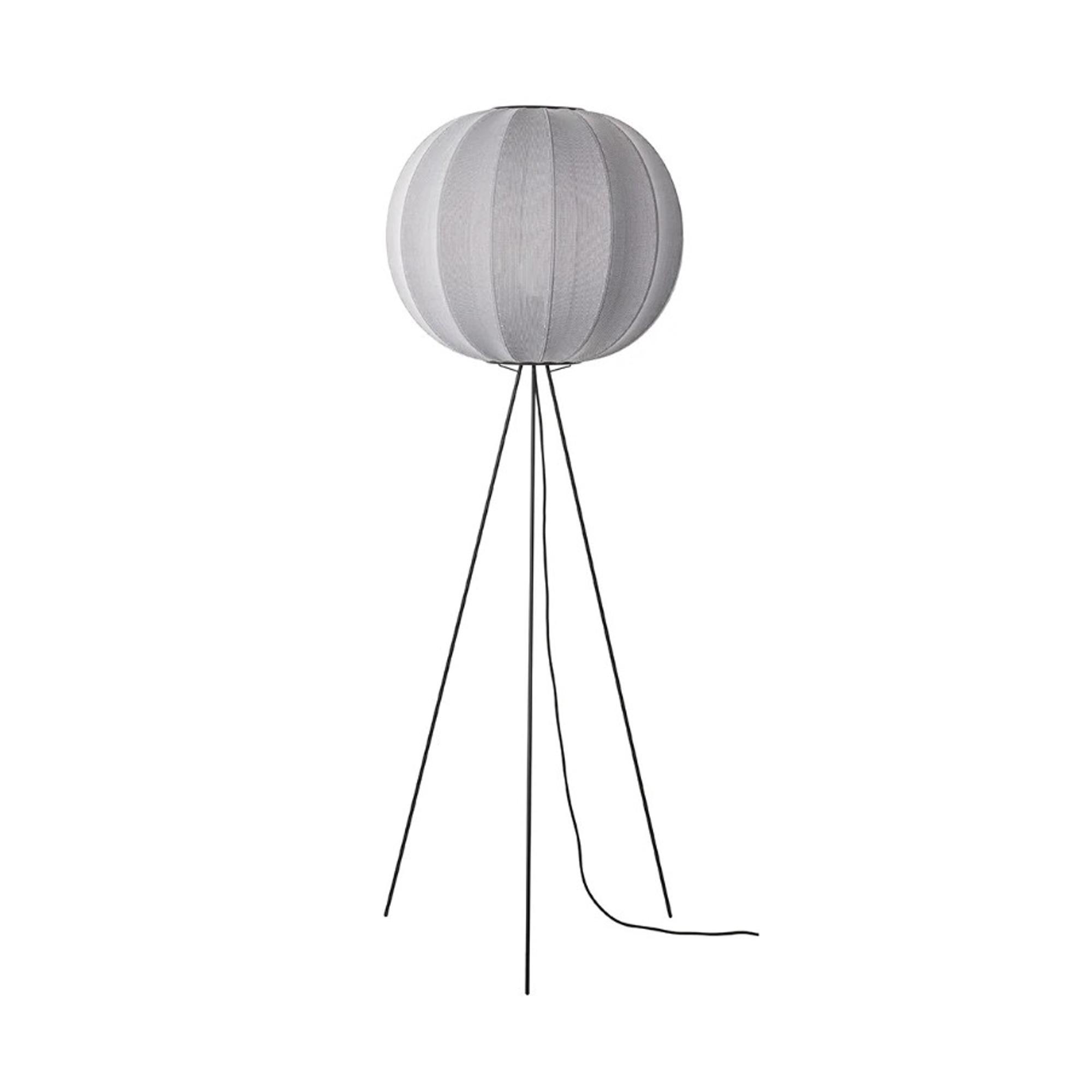 Made By Hand Knit-Wit Round Floor lamp High Ø60 Silver
