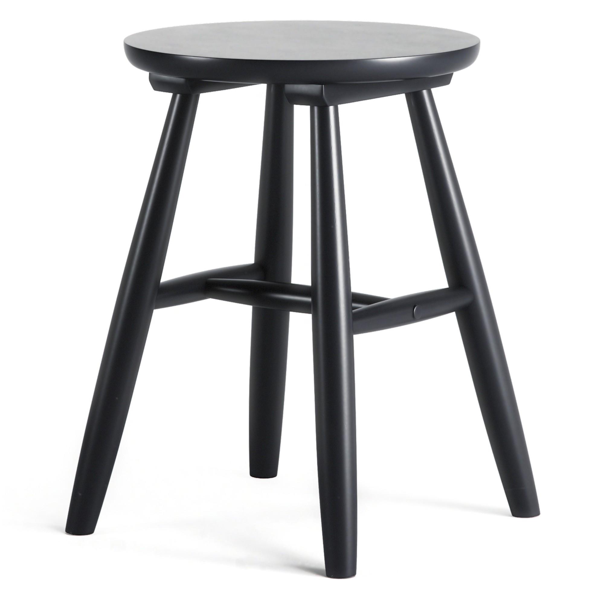 Department Wood Stool H15 Black