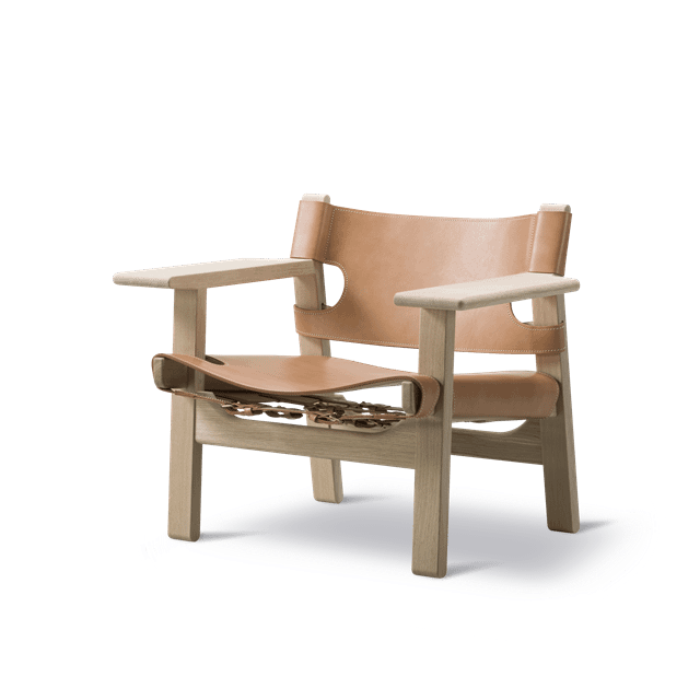 Fredericia Furniture Den Spanske Stol Sæbebehandlet Eg/Naturlig Saddle Læder