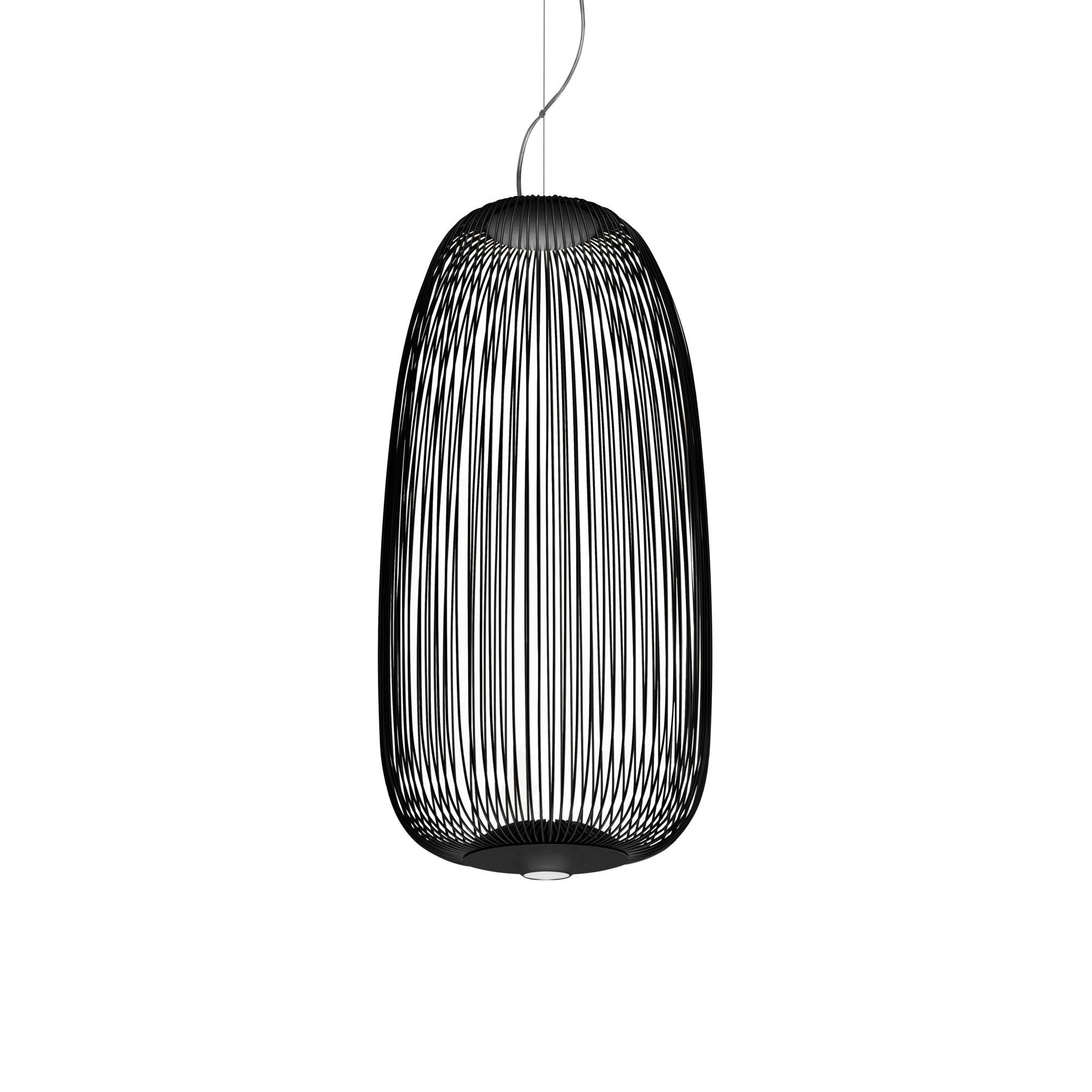 Foscarini Spokes 1 Taklampa med LED Svart