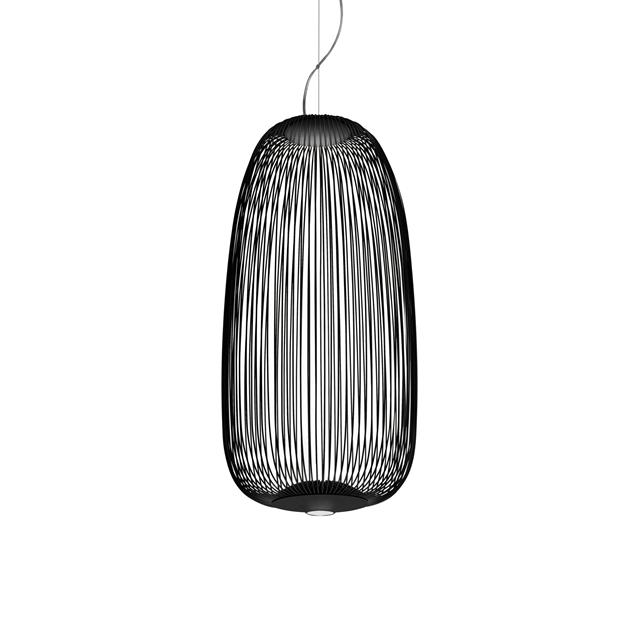 Foscarini Spokes 1 Taklampa med LED Svart