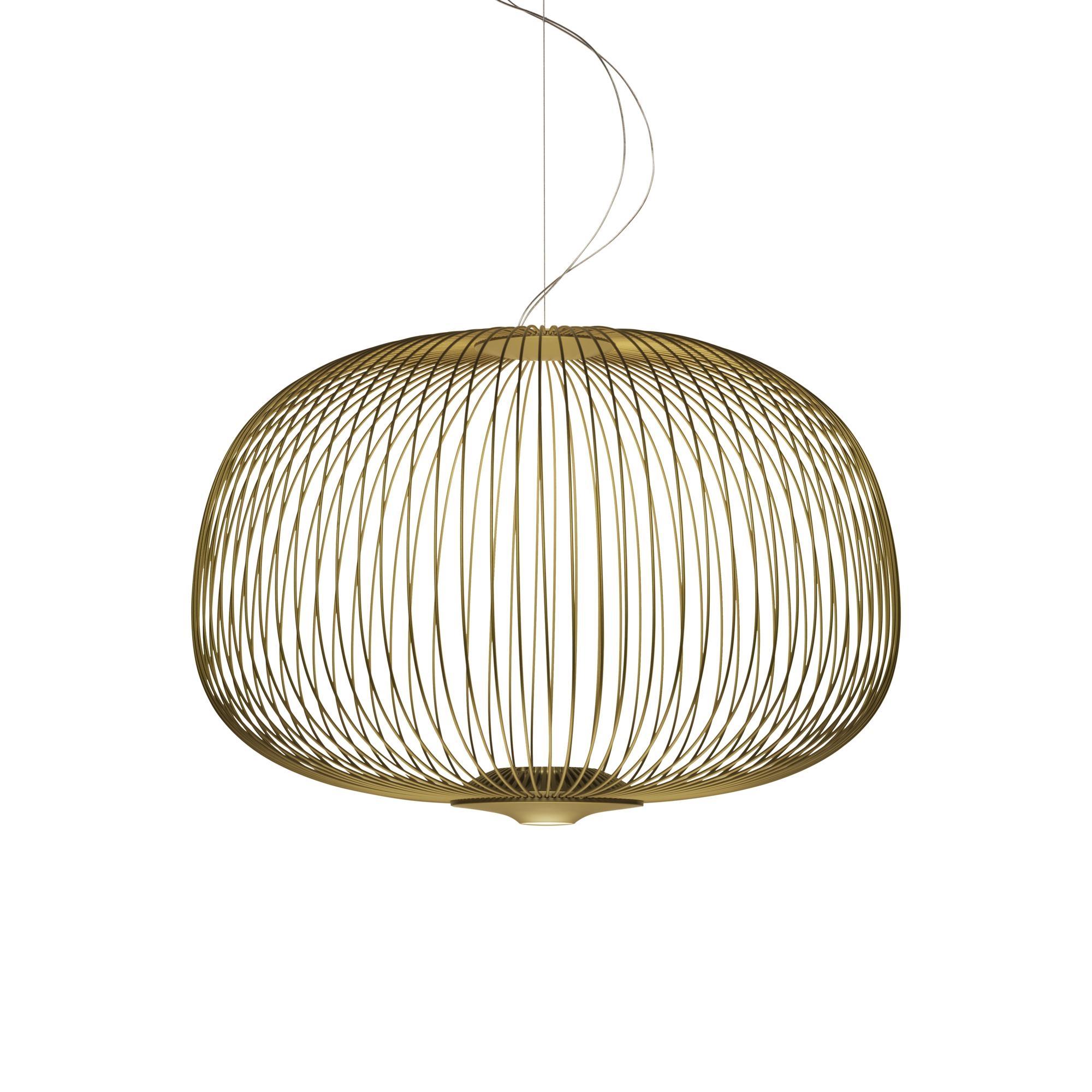 Foscarini Spokes 3 Pendant with Dimmer Gold