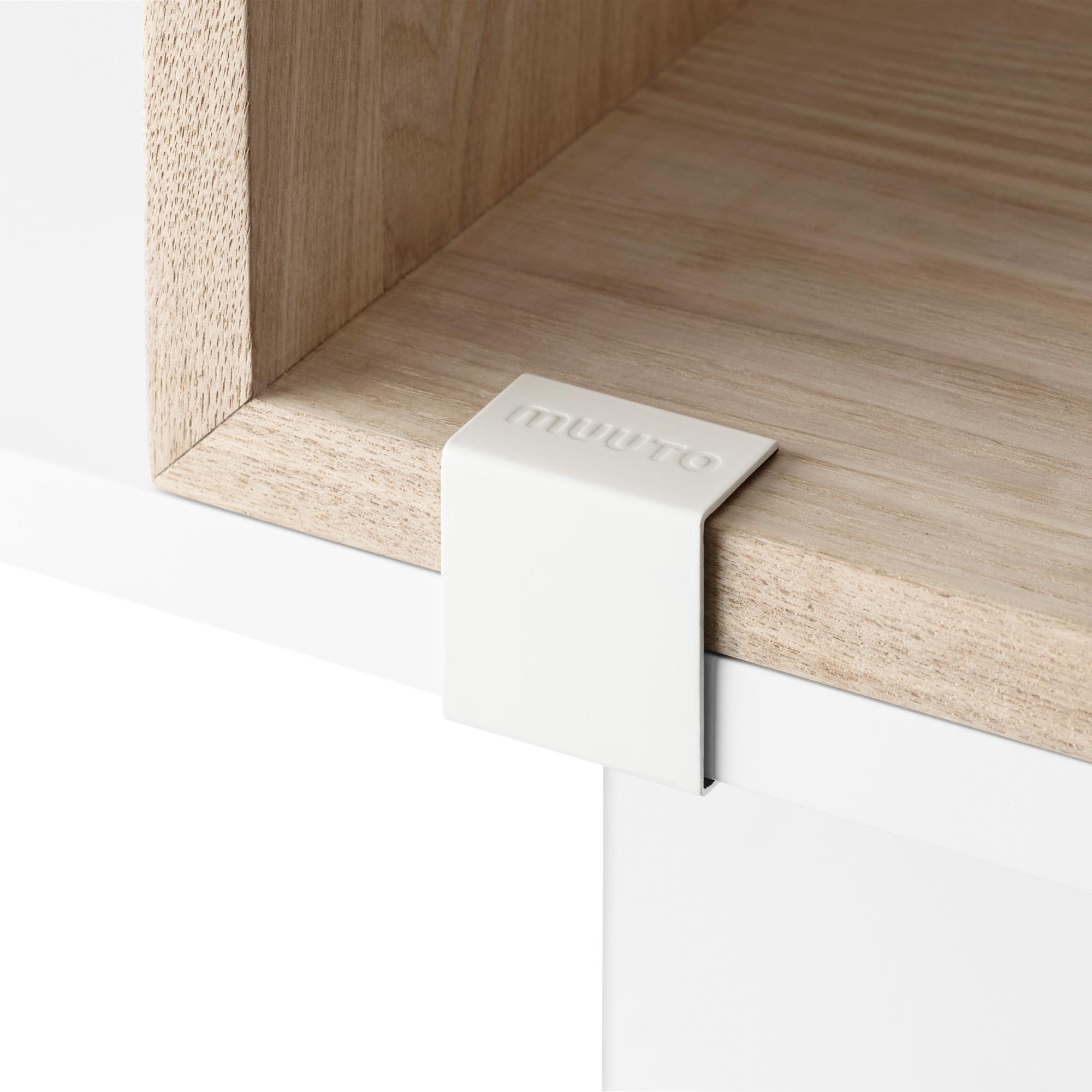 Muuto Stacked Shelving System Clips 5 Pcs. White