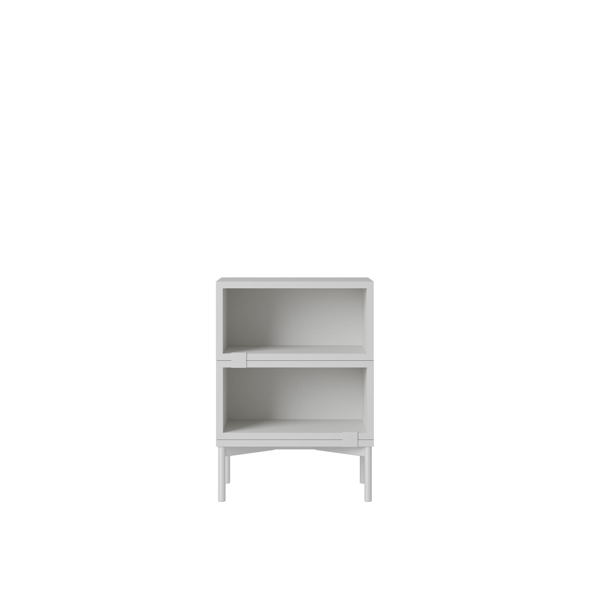 Muuto Stacked Comodino Configurazione 1 Grigio