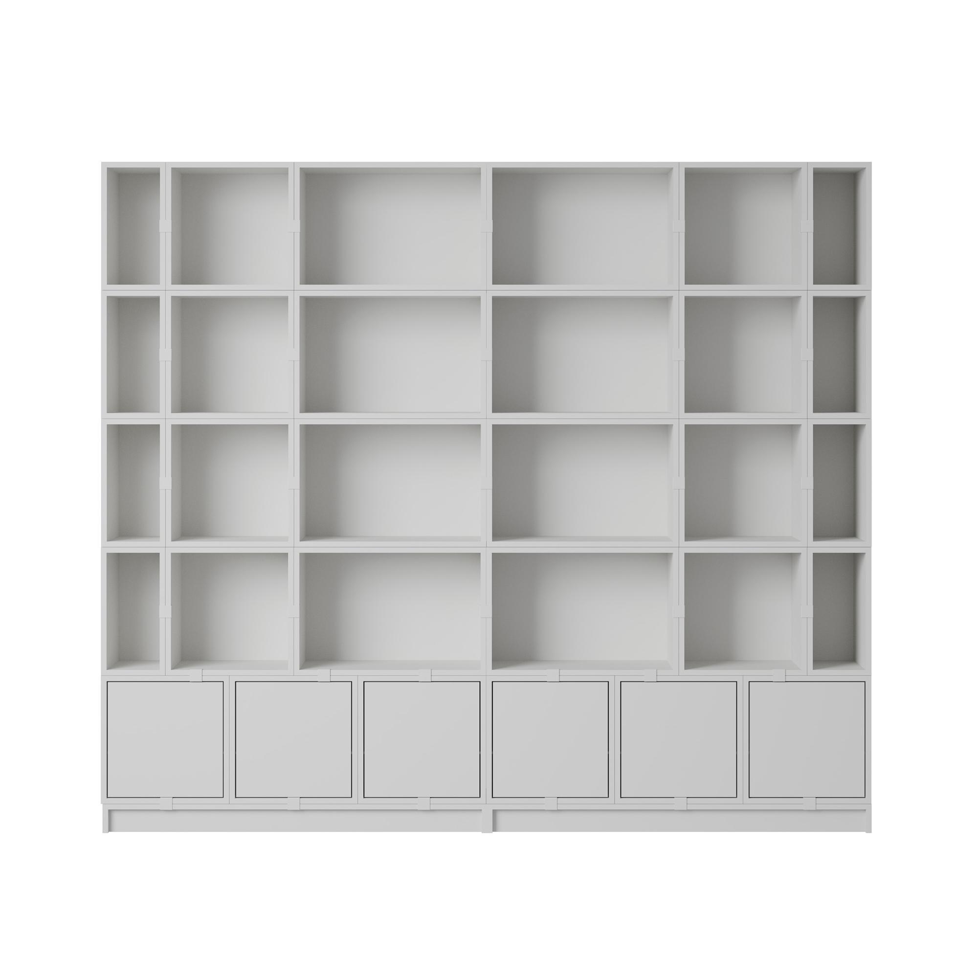 Muuto Stacked Bookrack Konfiguracja 1 Szary