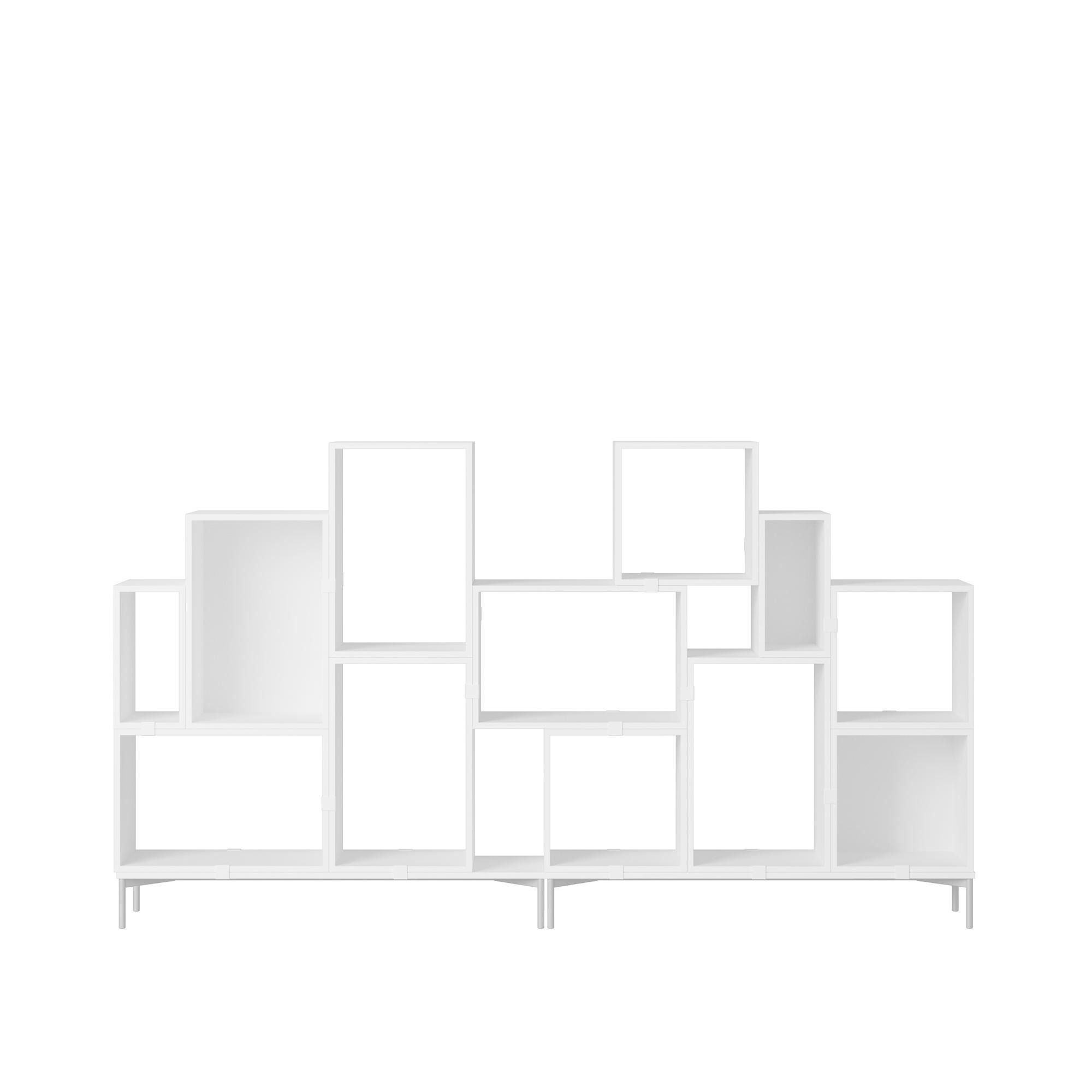 Estantería Apilable Muuto con Configuración 3 en Blanco