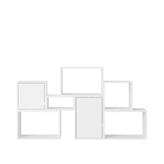 Gestapelde Boekenkast Configuratie 6 Wit
