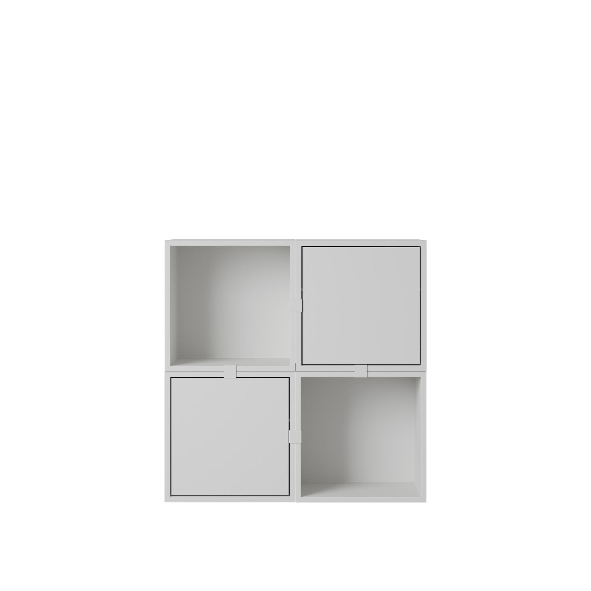 Muuto Stacked Hallway Shelf Configuration 4 Szary