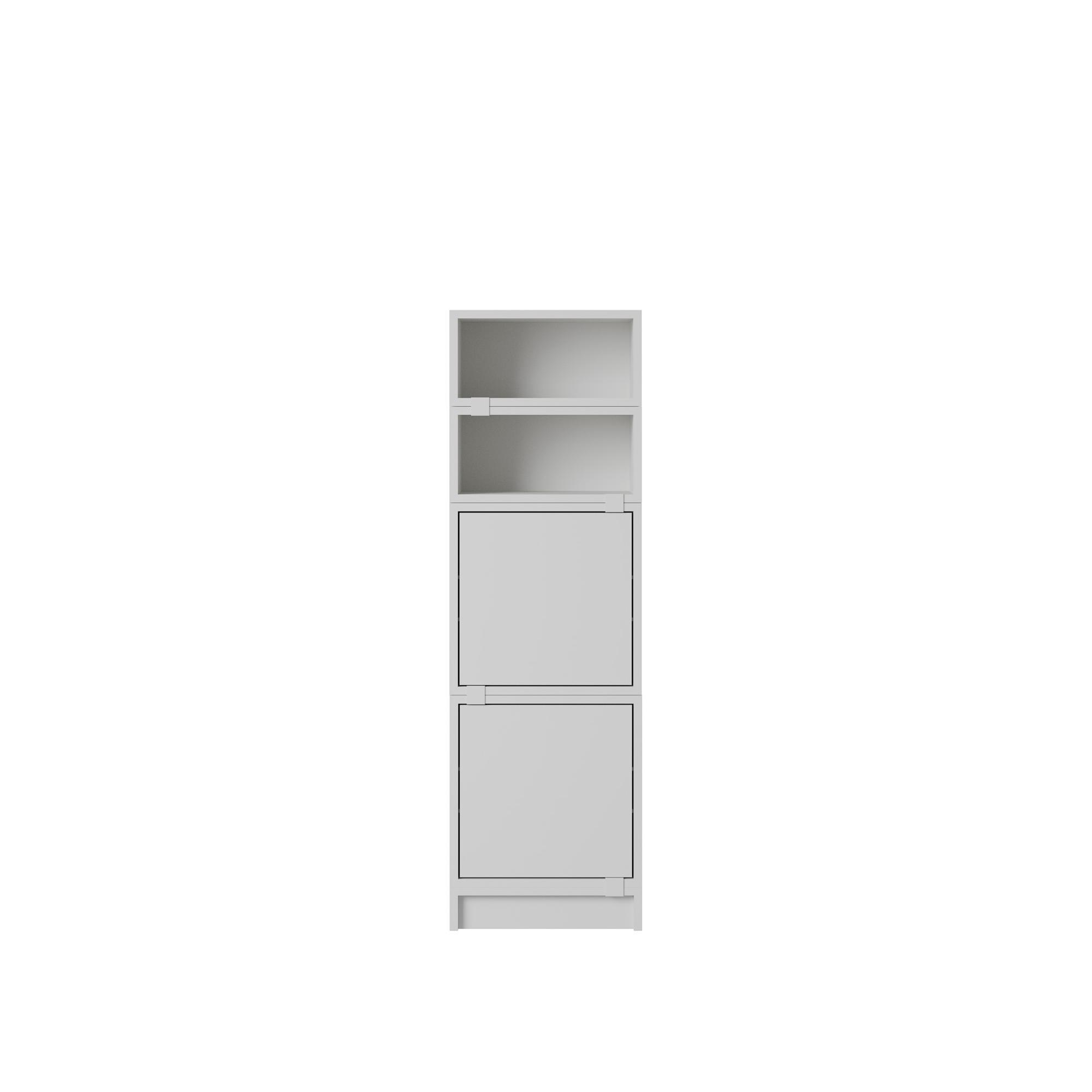 Muuto Stacked Office Shelving Configuration 4 Szary