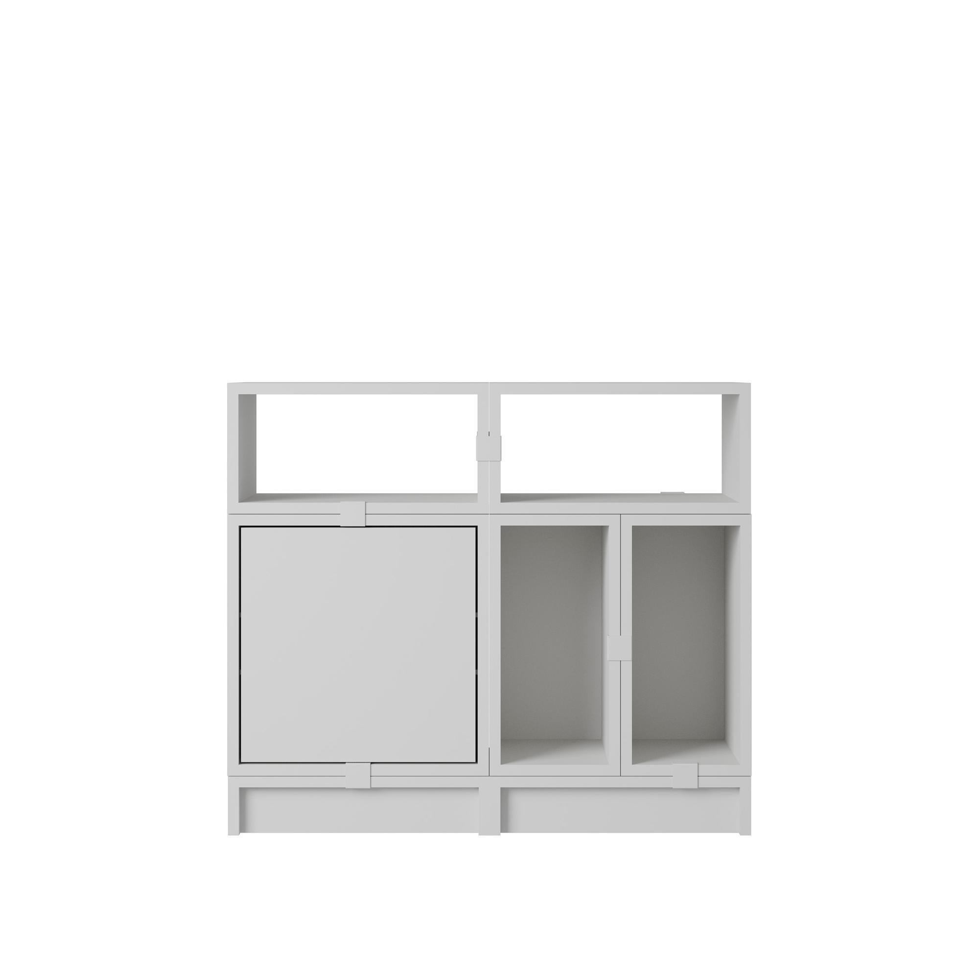 Muuto Stacked Office Shelving Configuration 5 Gray