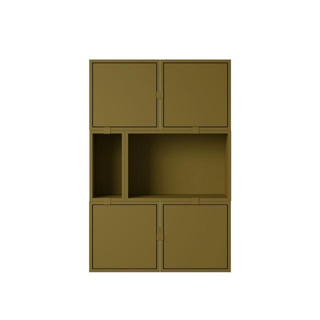 Stacked Shelving Configuratie 4 Bruin-Groen