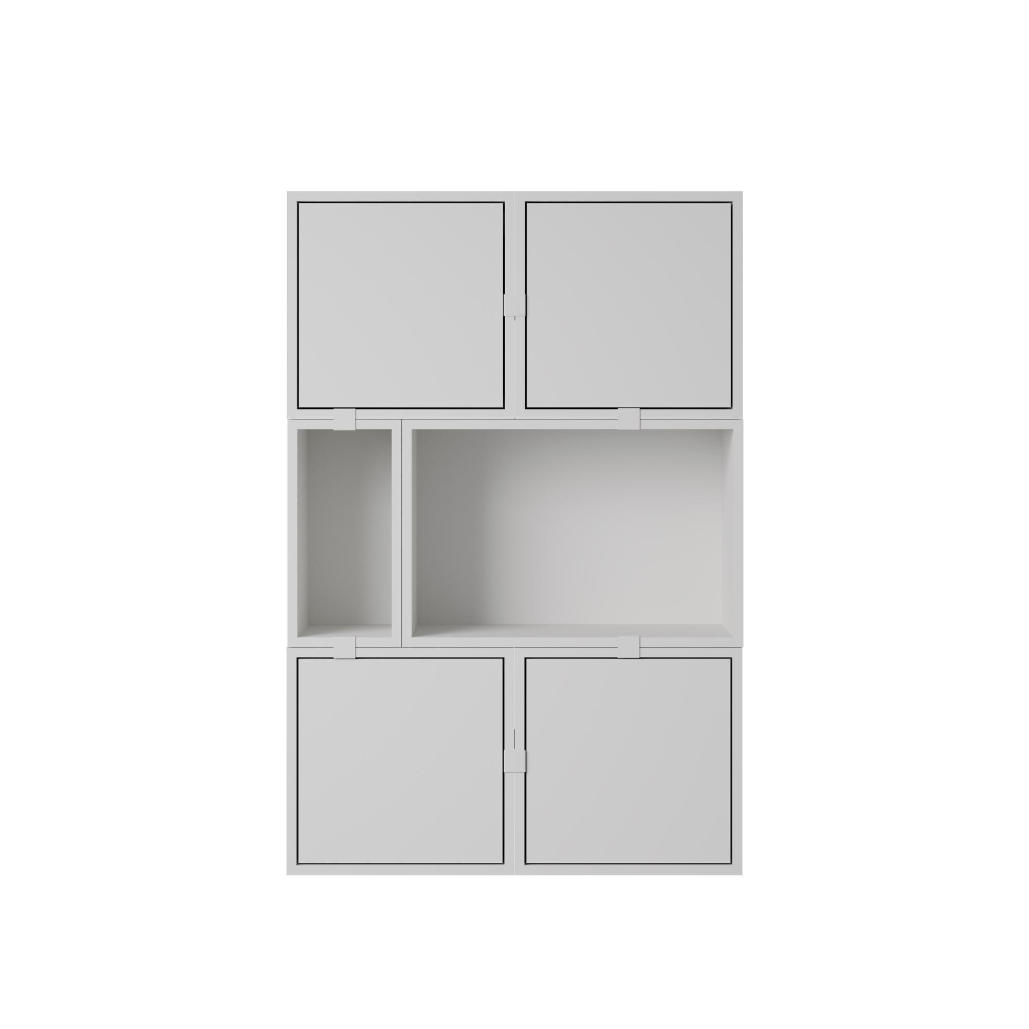 Estantería Apilable Muuto, Configuración 4, Gris