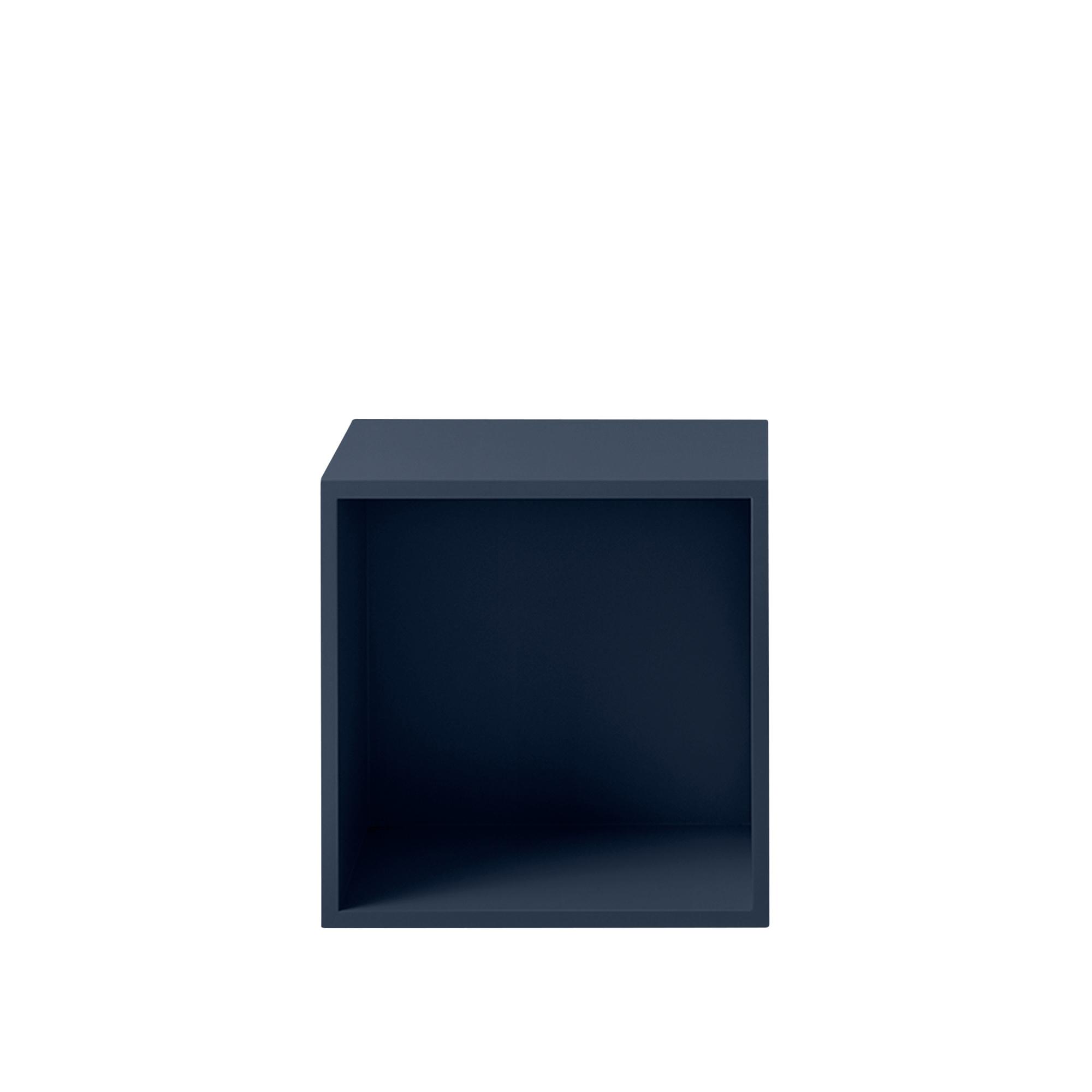 Muuto Stacked Bookcase System Between w. Backplate Midnight Blue