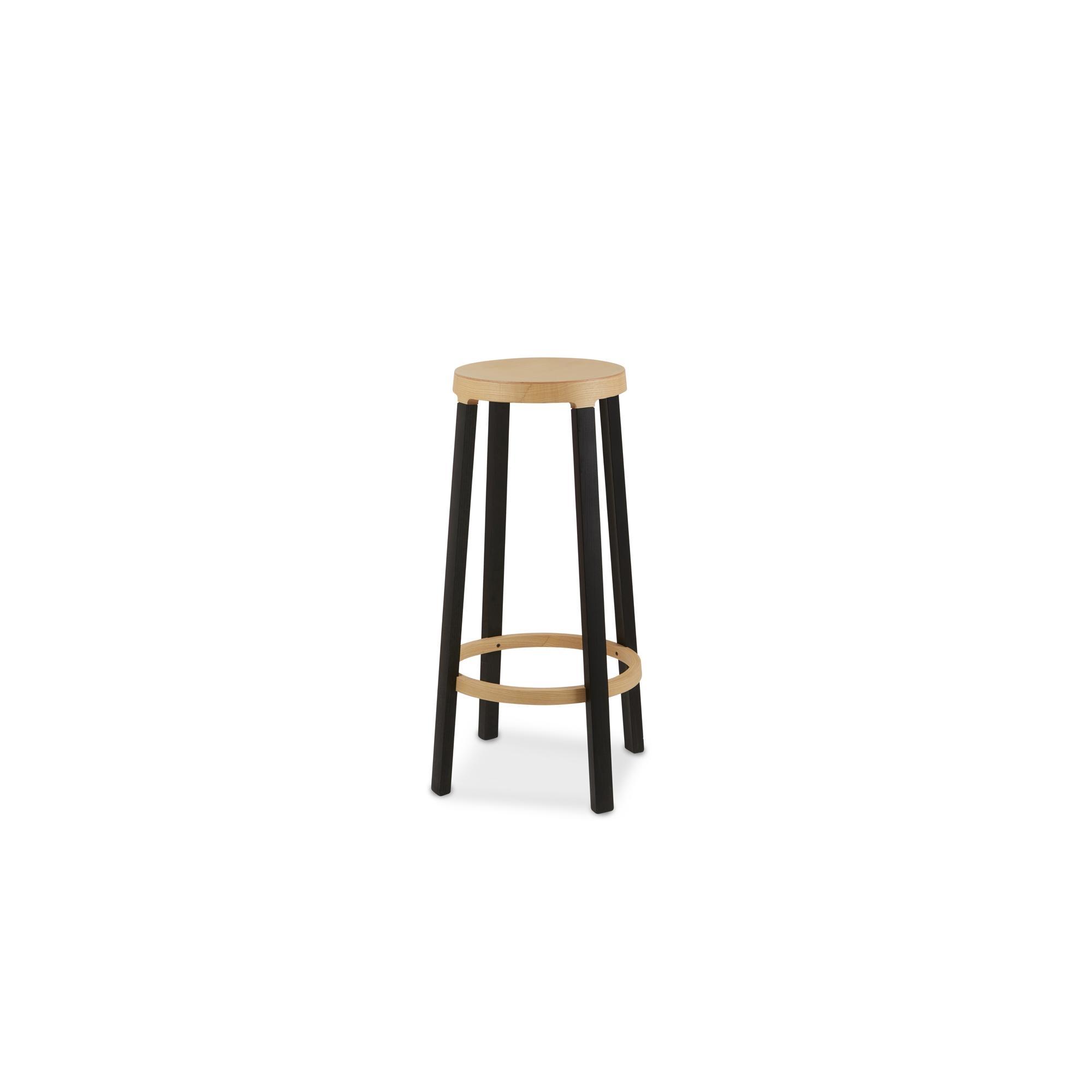 EstabliHed & Sons Step Bar Stool H75 Niebieski/ Czarny