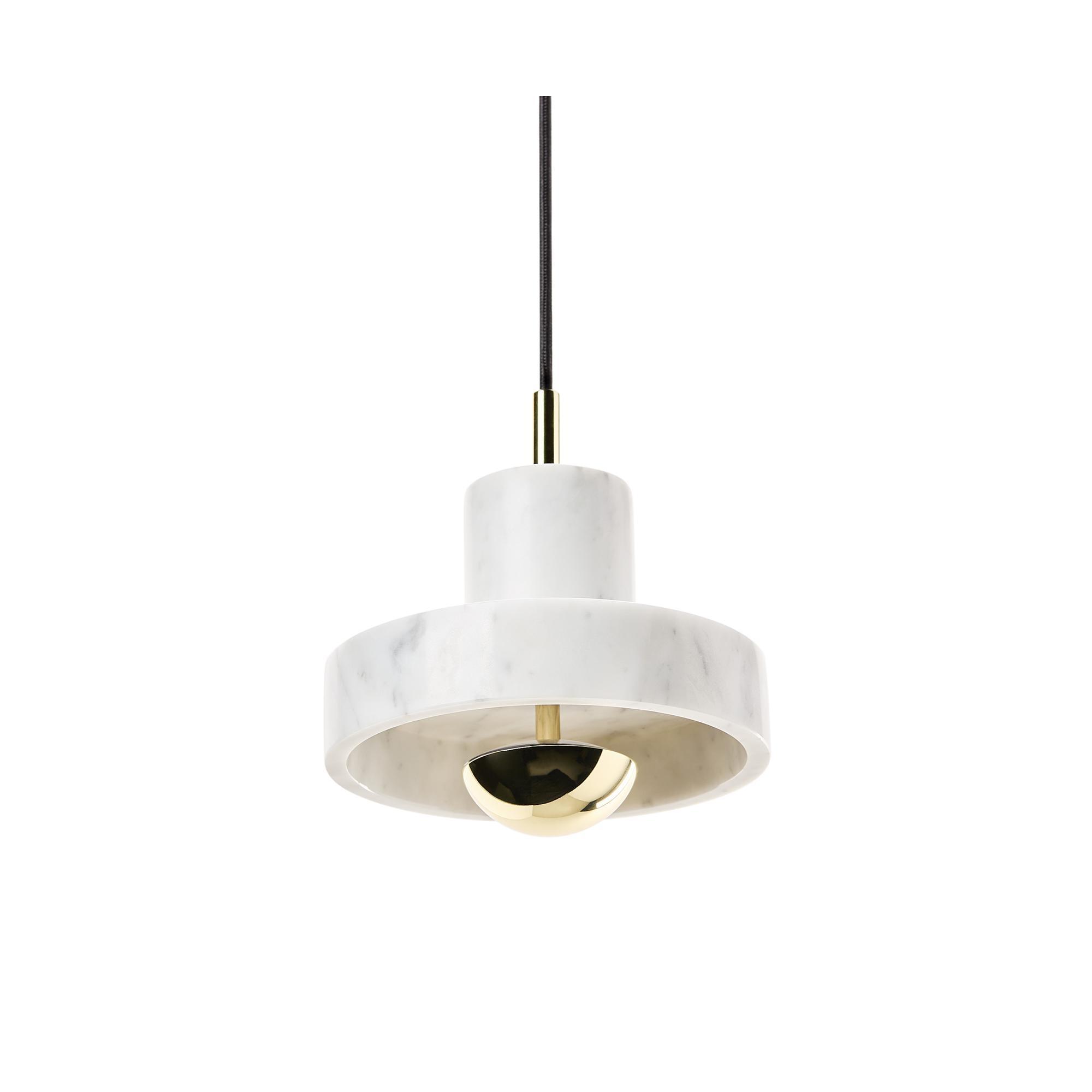 Tom Dixon Stone Pendant Brass/ Marble