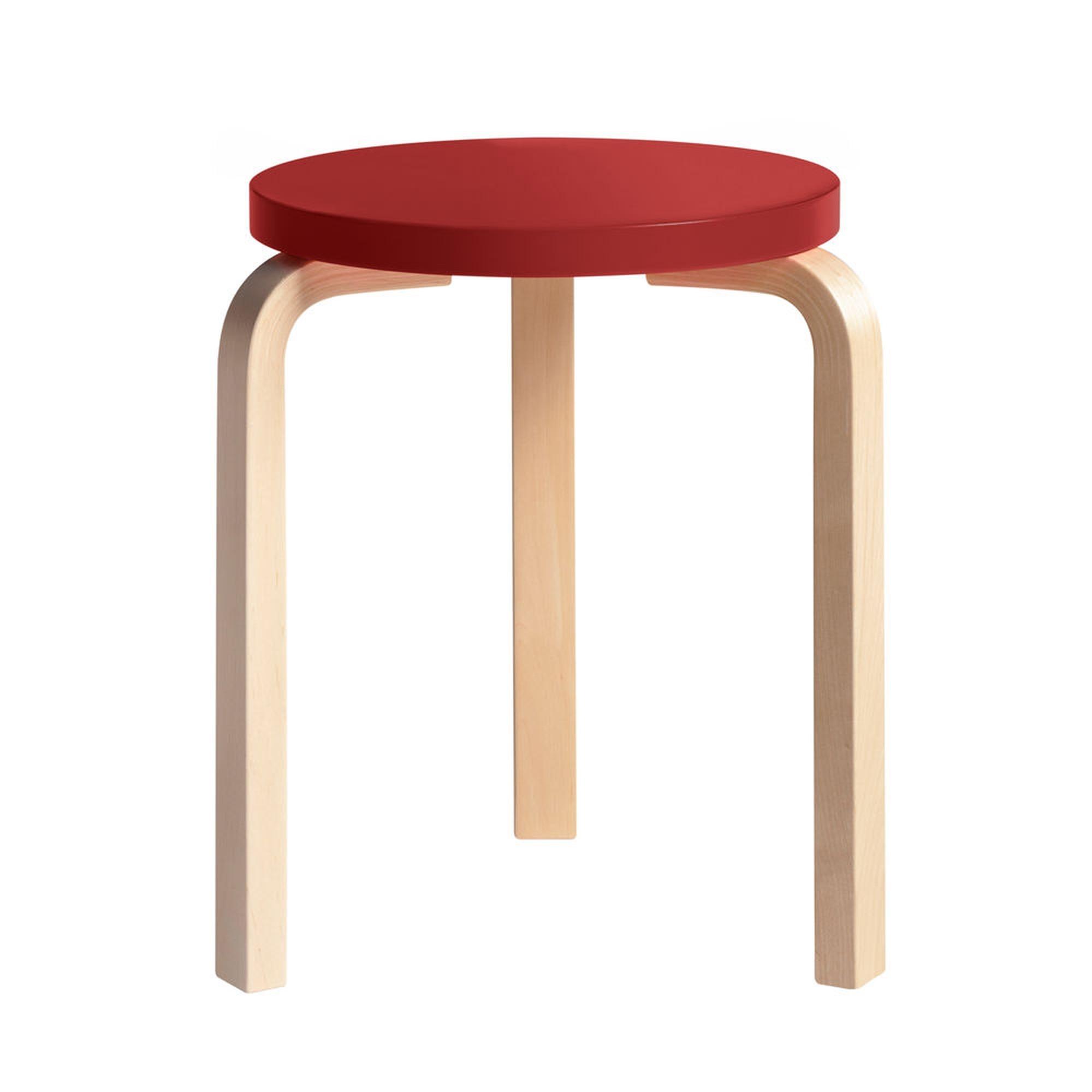 Artek Pall 60 Pall Björk/ Röd
