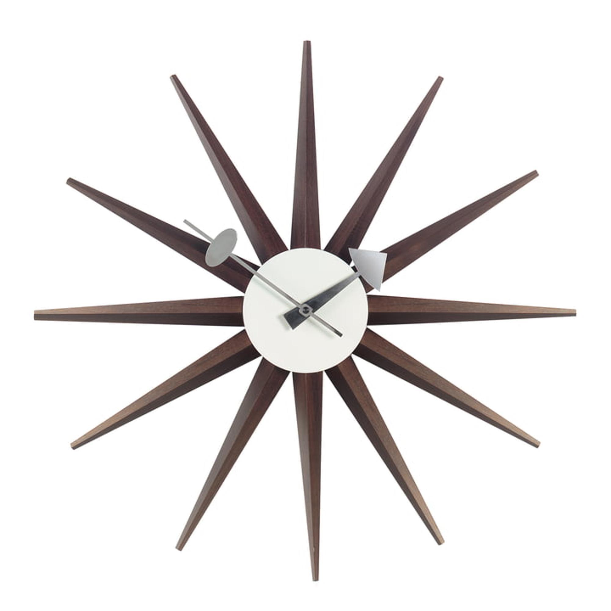 Vitra Sunburst Clock Clock Walnut