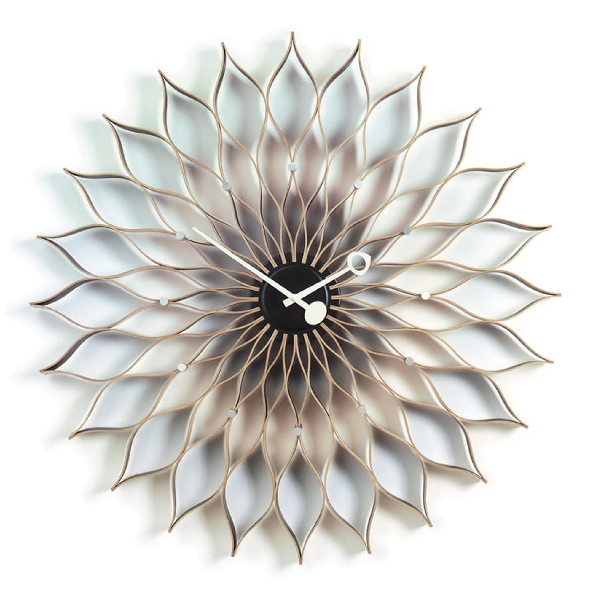 Vitra Sunflower Clock Clock Birch/ Black