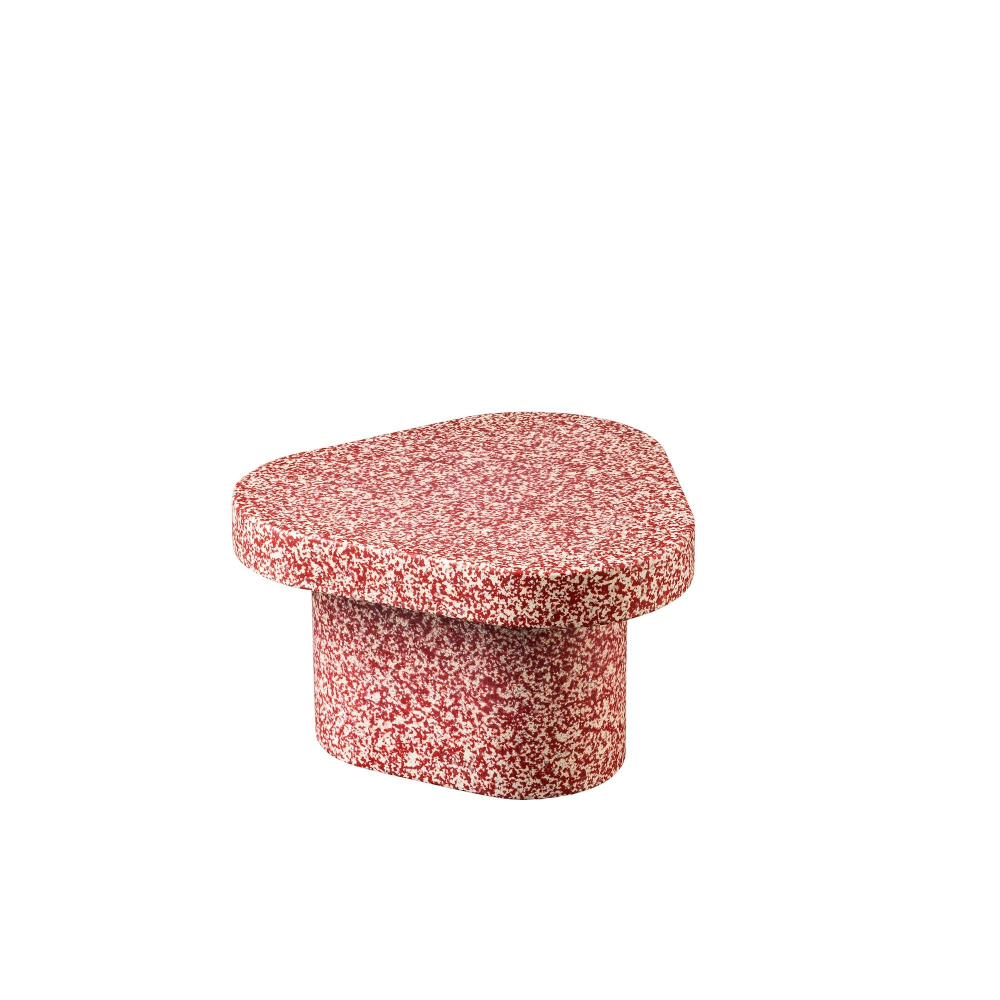 Miniforms Superpop Mesa auxiliar Ø55 Tavolino Basso/Super Rojo