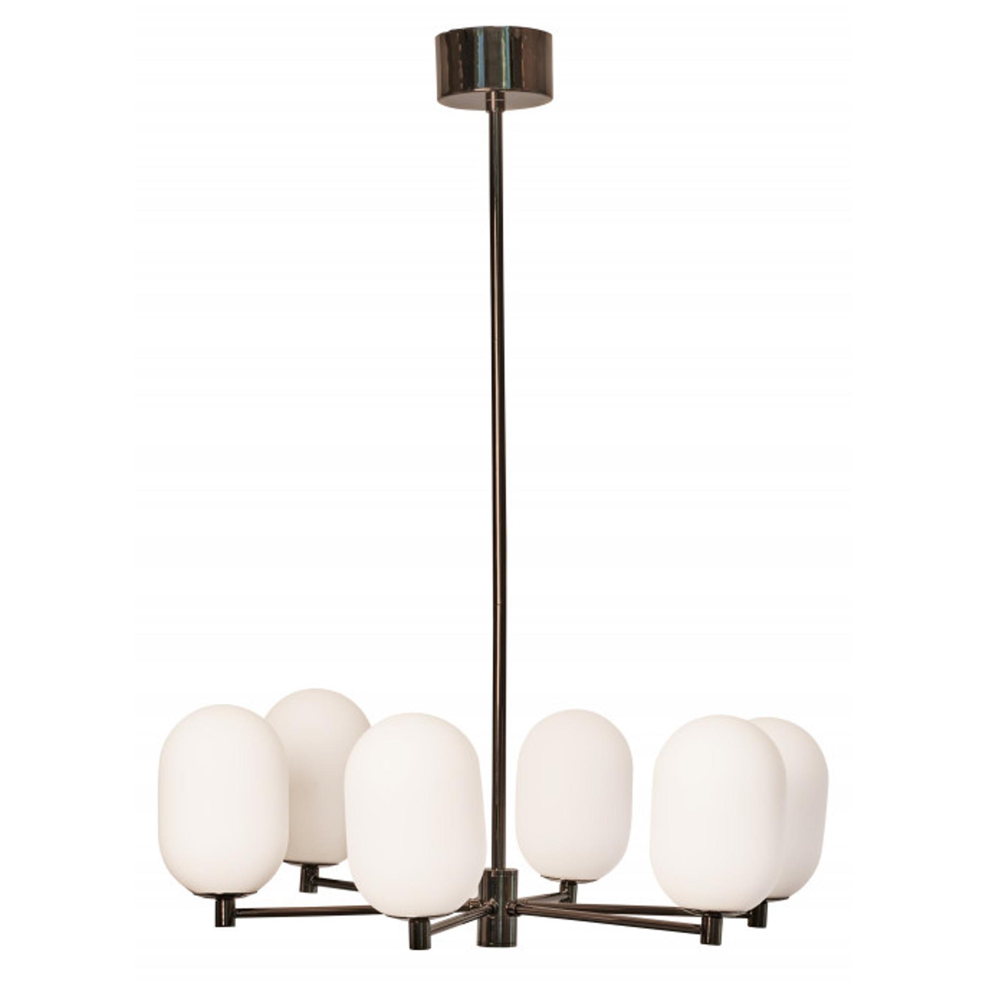 Watt & Veke Noor Chandelier Opal/ Black